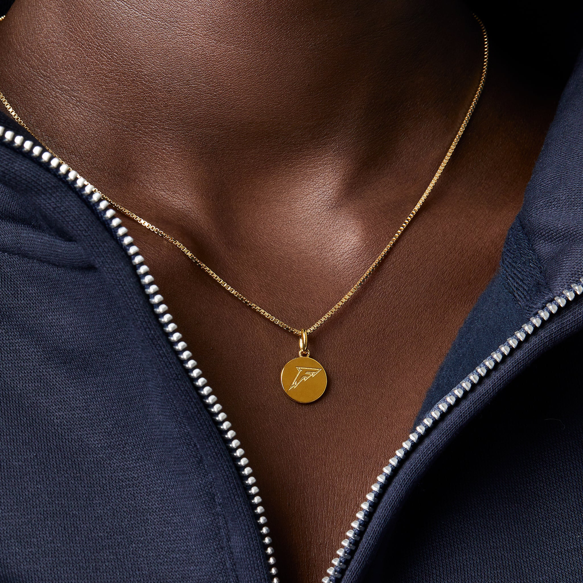 Minnesota Frost Hillberg & Berk Gold Medallion Necklace - Jewelry in Gold
