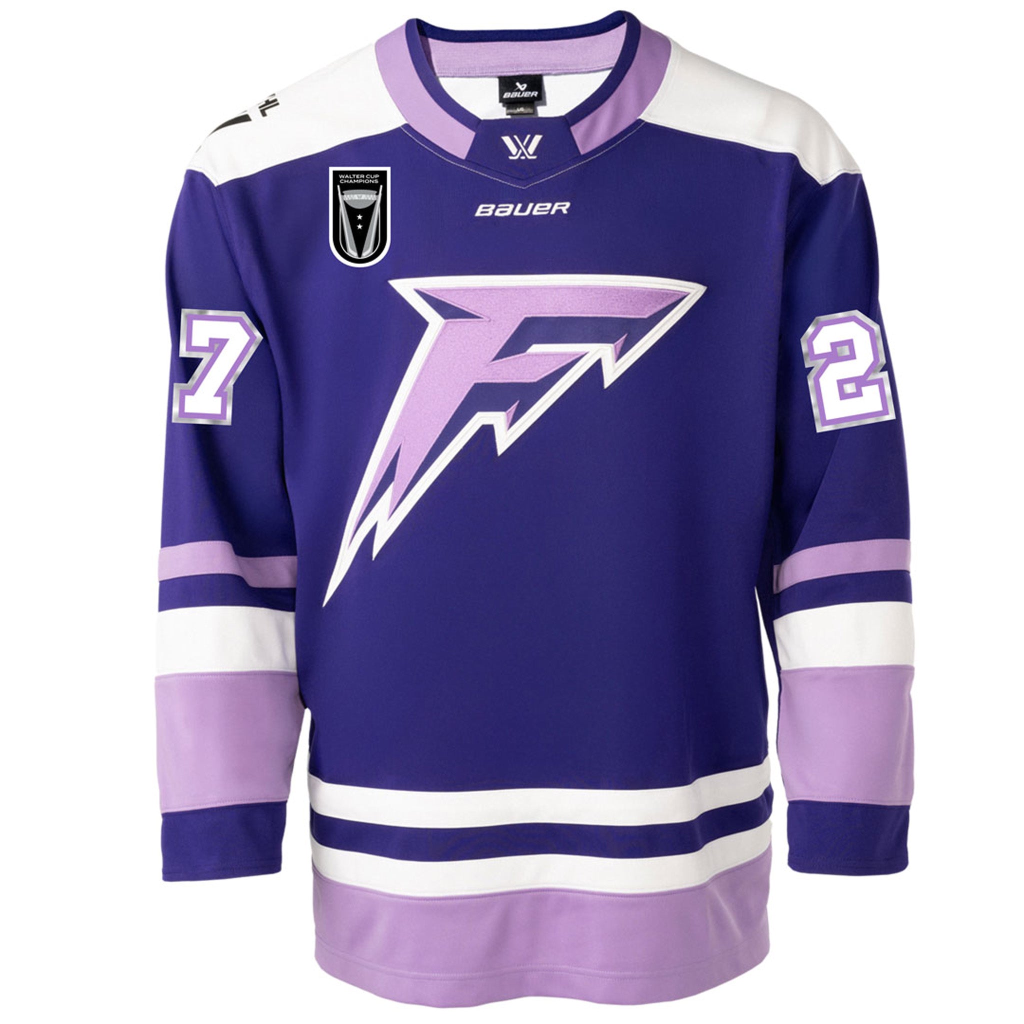 Minnesota Frost Taylor Heise number 27 2025 Champions Purple jersey front