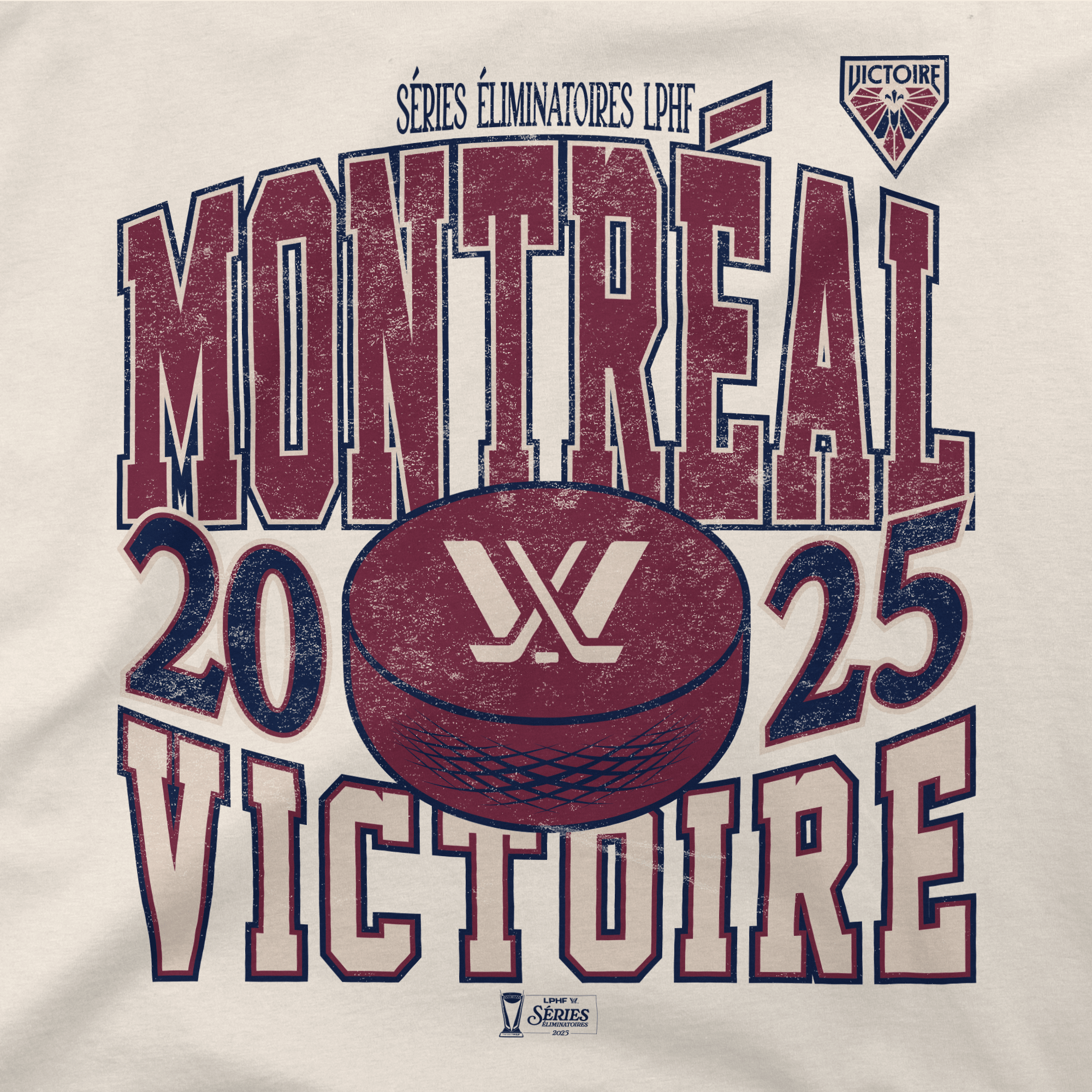 Montreal Victoire Adult Stadium Essentials Playoffs City Revolution 25 Urban T-Shirt - T-shirt in Cream