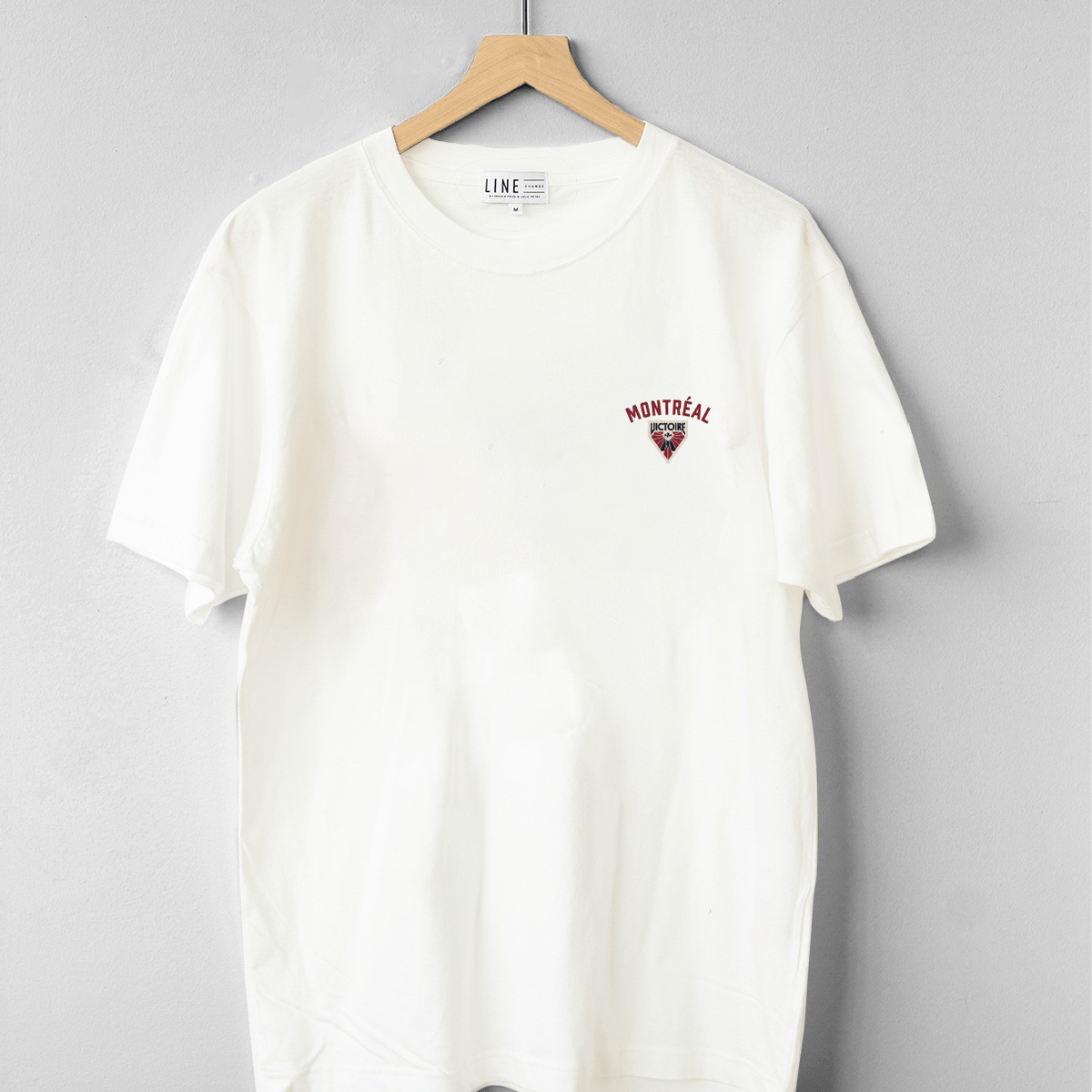【HOCKEY】 DECAL TEE WHITE WHA World Hockey Cleveland Crusaders Embroidered T-Shirt S