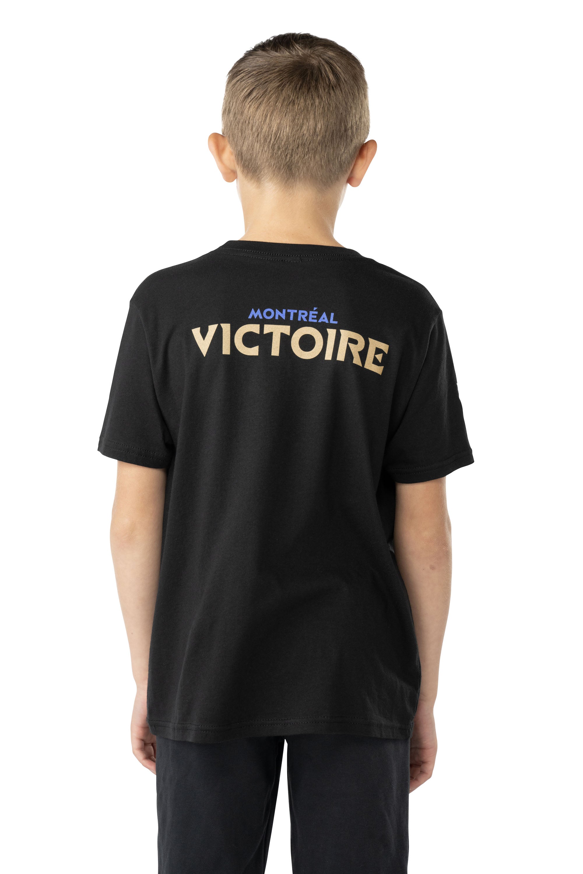 Montreal Victoire Youth Bauer Front Logo Back Name T-Shirt - T-Shirt in Black