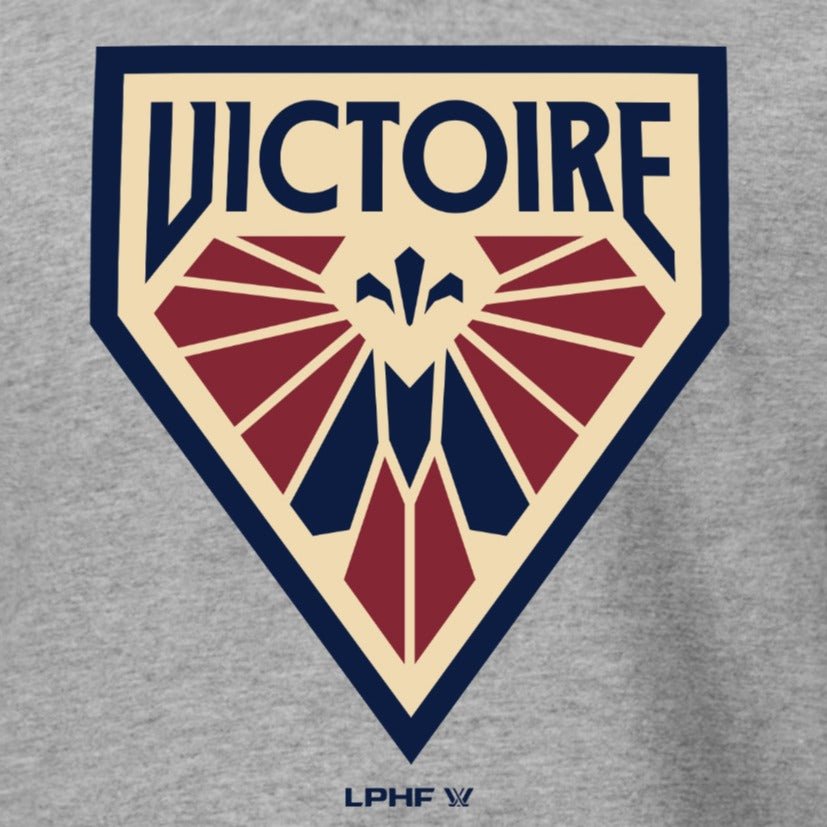 Montreal Victoire Youth Stadium Essentials Logo T-Shirt - T-Shirt in Gray