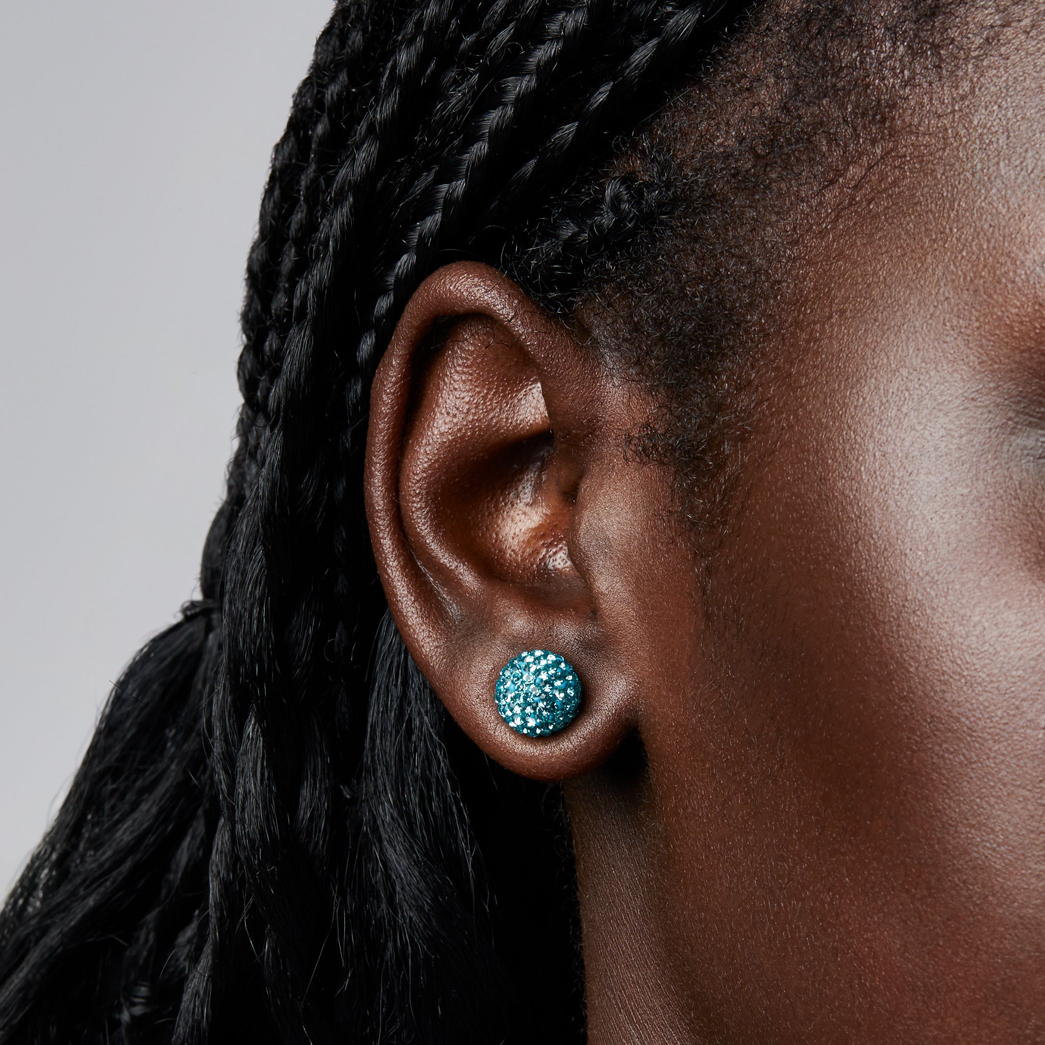 New York Sirens Hillberg & Berk Medium Sparkle Ball™ Earrings - Jewelry in Teal