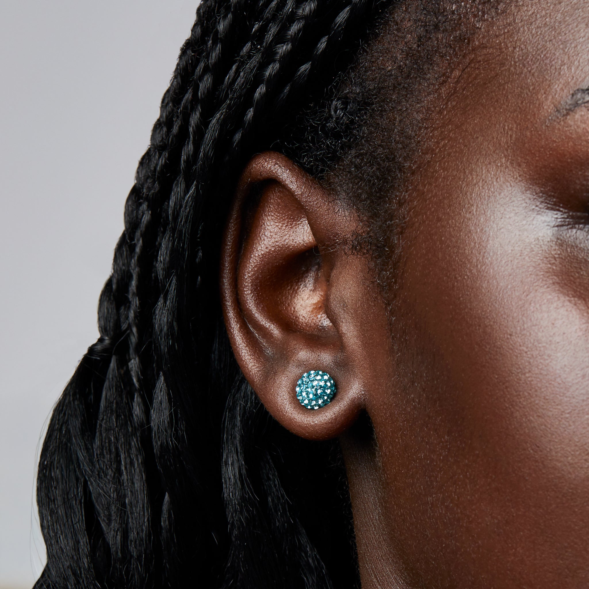 New York Sirens Hillberg & Berk Small Sparkle Ball™ Earrings - Jewelry in Teal
