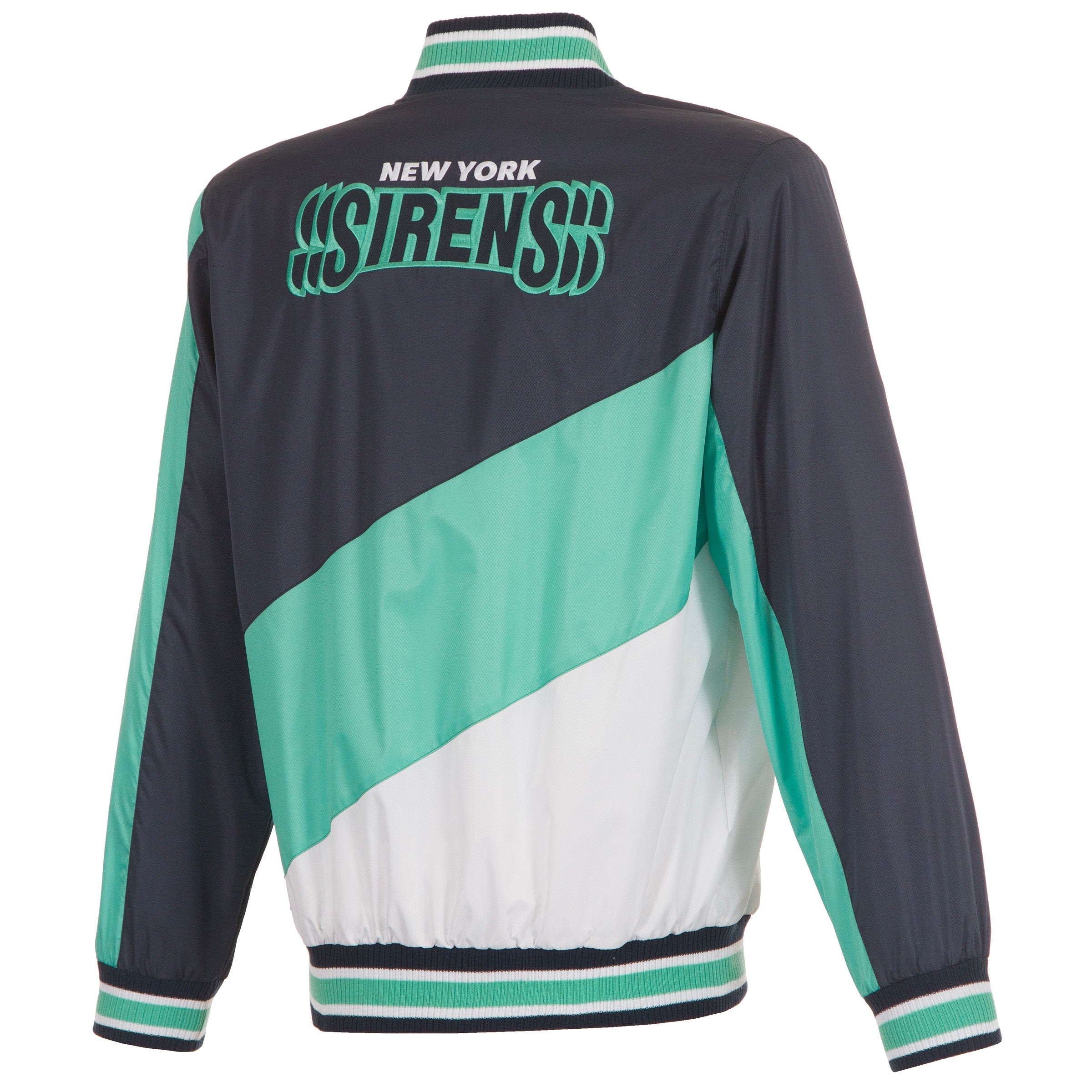 New York Sirens Adult Ripstop Nylon Colorblocked Jacket - Jacket in Navy