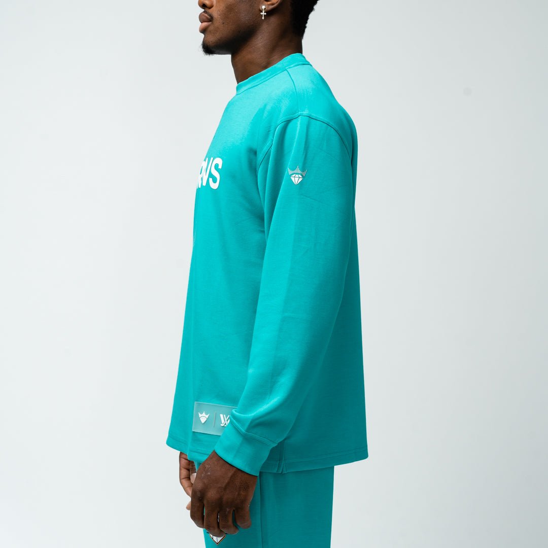 New York Sirens Adult Royalty Mythical Crewneck - Crewneck in Teal