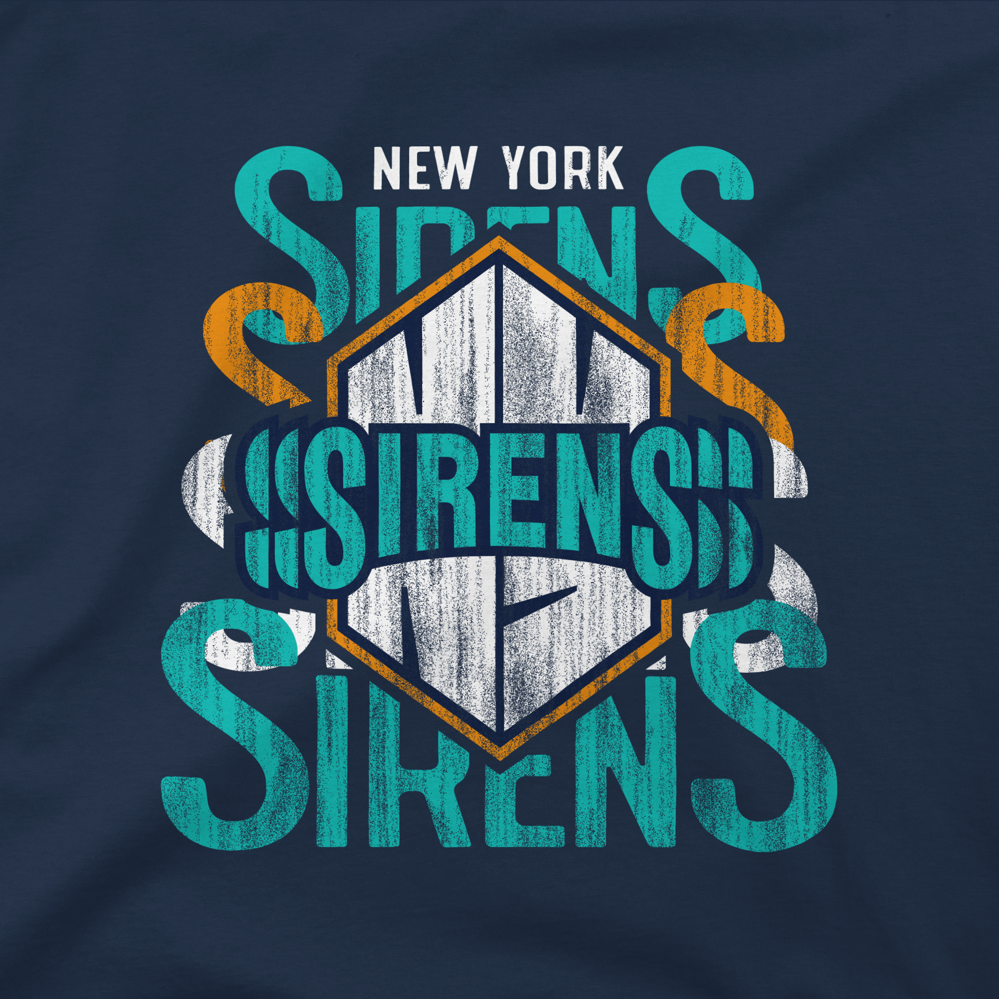 New York Sirens Adult Stadium Essentials Dedication Fleece Crewneck - Crewneck in Navy