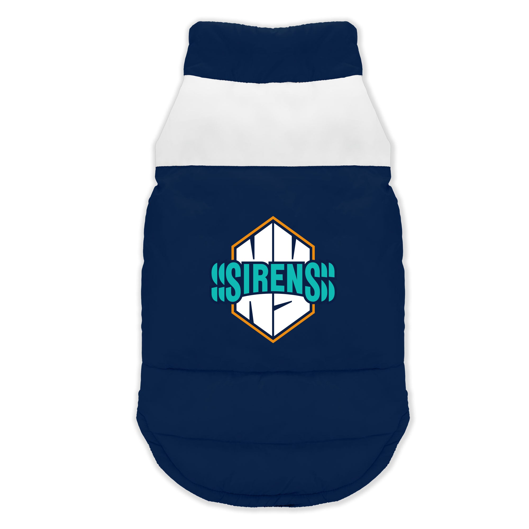 New York Sirens Pet Parka Puff Vest - Pet in Navy