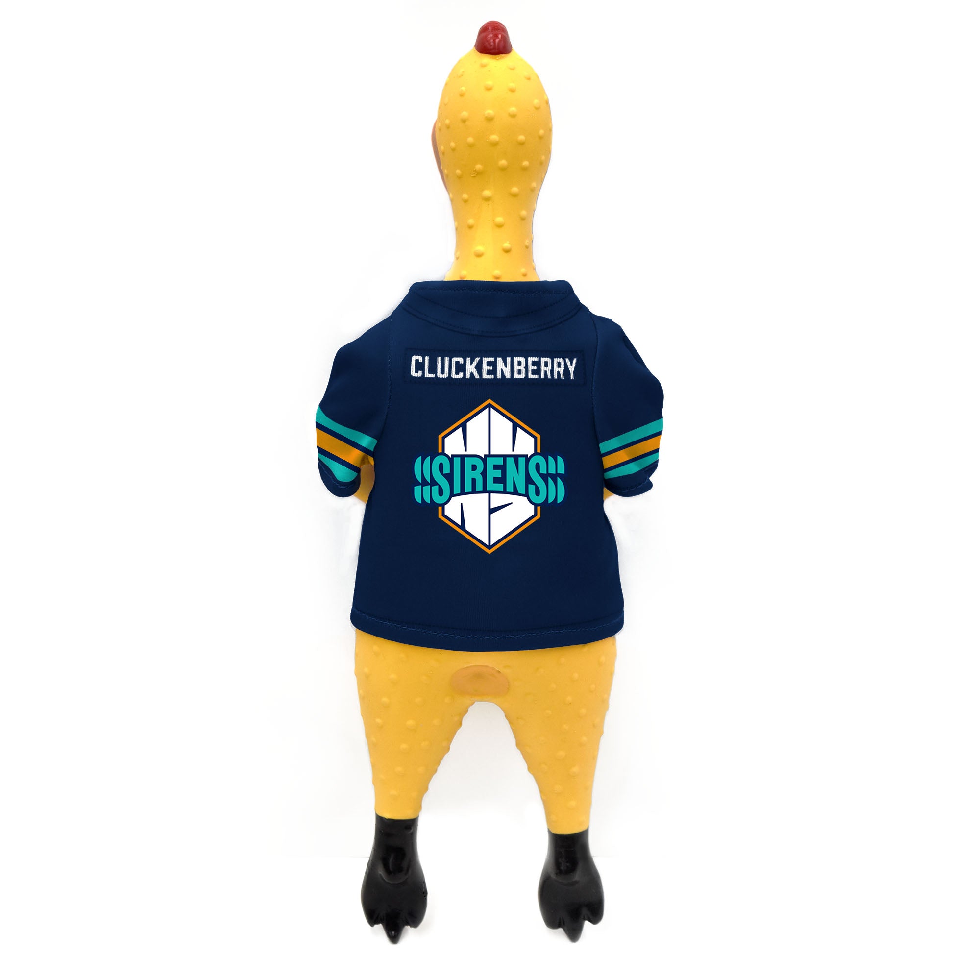 New York Sirens Rubber Chicken Pet Toy - Pet in One Size