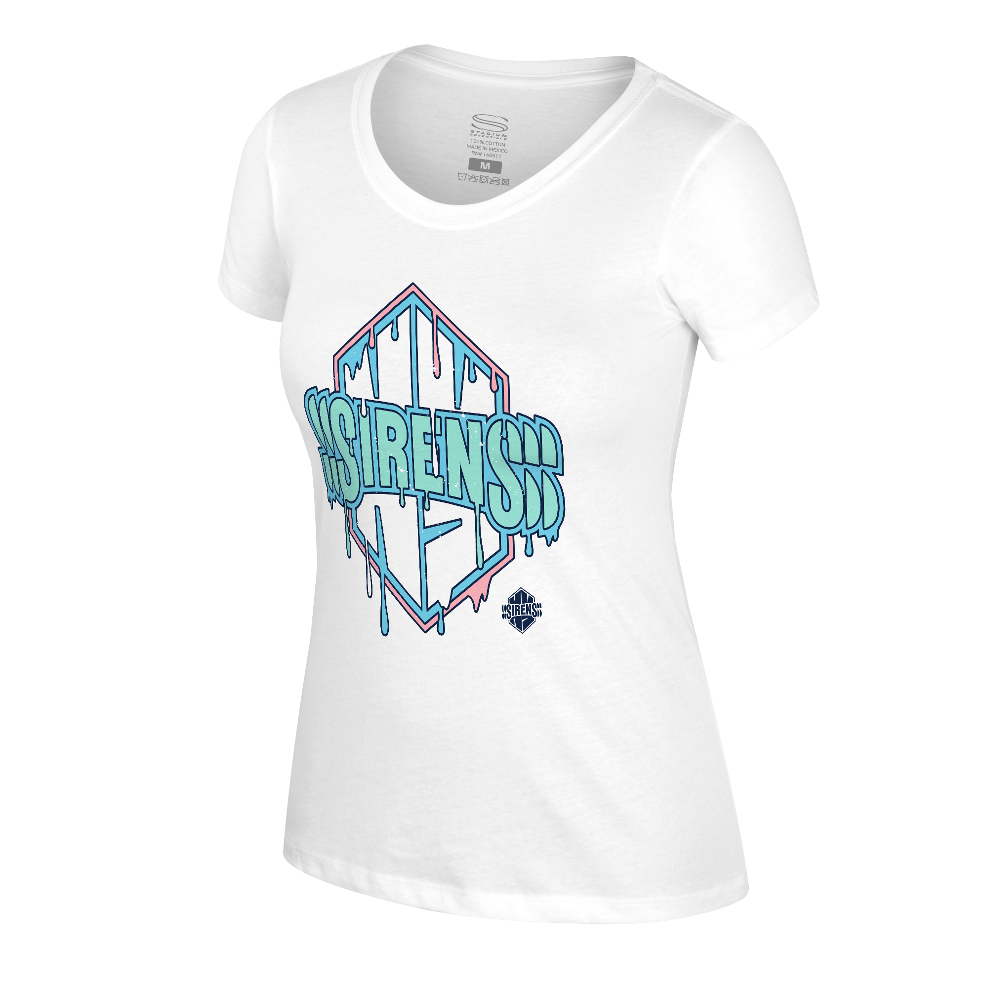 トップス everyone collegiate logo tee shirt ASH L New York Sirens Women's Stadium Essentials Ice Cream T-Shirt