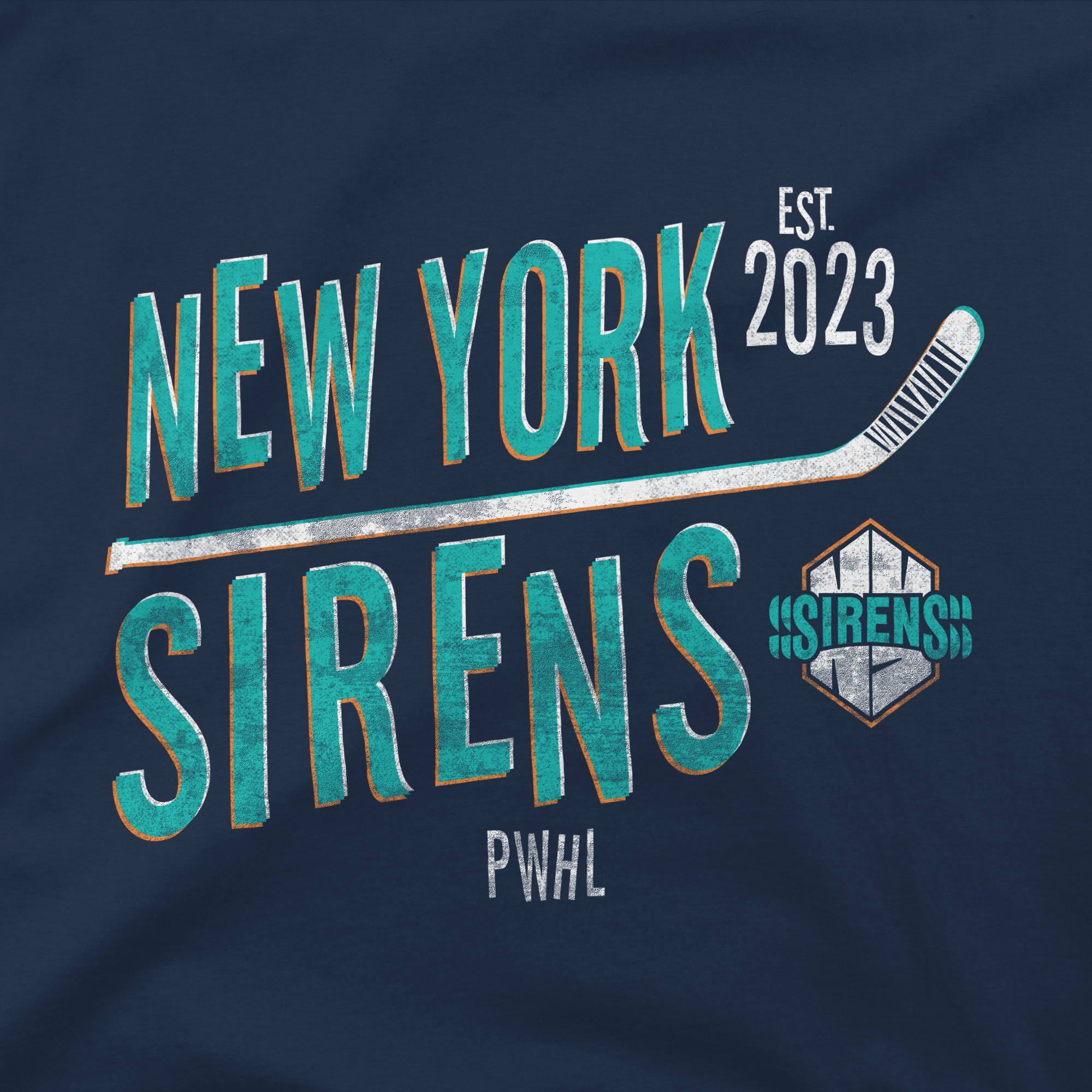 New York Sirens Youth Stadium Essentials Stick T-Shirt - T-Shirt in S