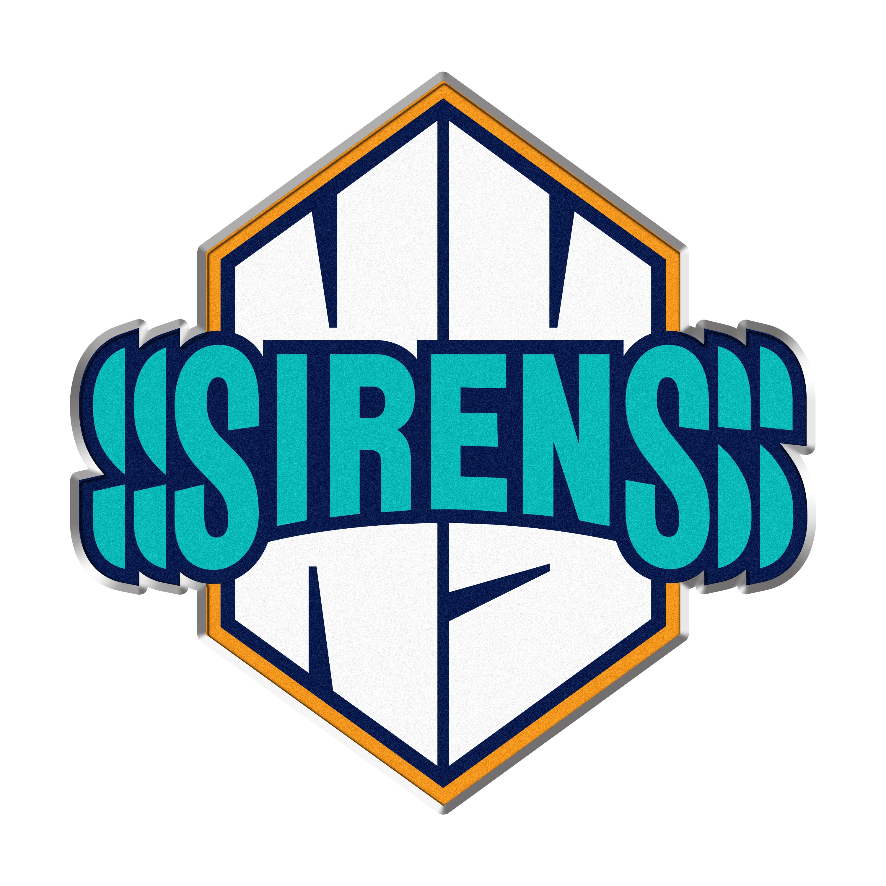 New York Sirens Lapel Pin - Pin in Teal