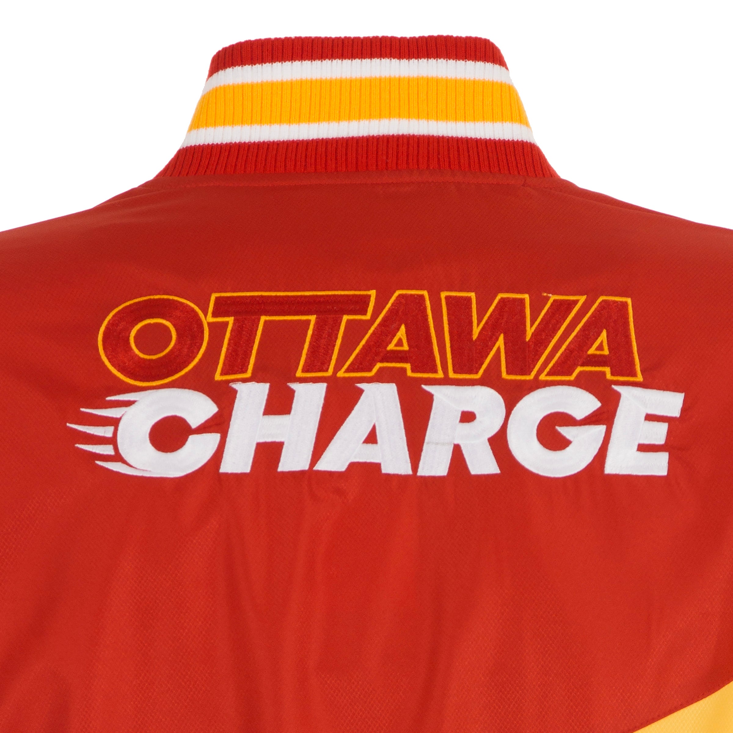 Ottawa Charge Adult Ripstop Nylon Colorblocked Jacket - Jacket in Red