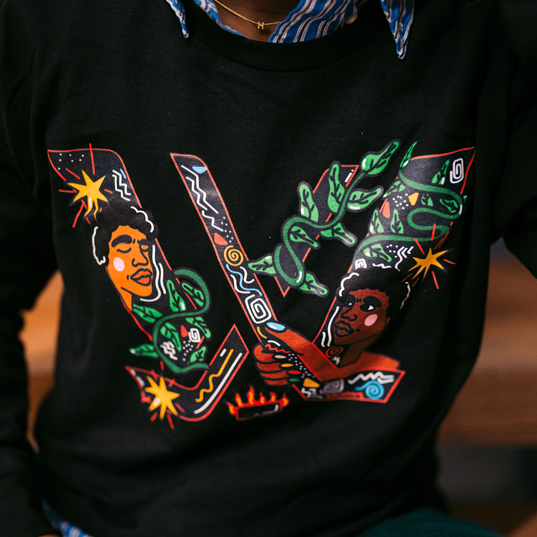 PWHL x Kezna Dalz Black History Month Adult Long Sleeve T-Shirt - Long Sleeve T-Shirt in S