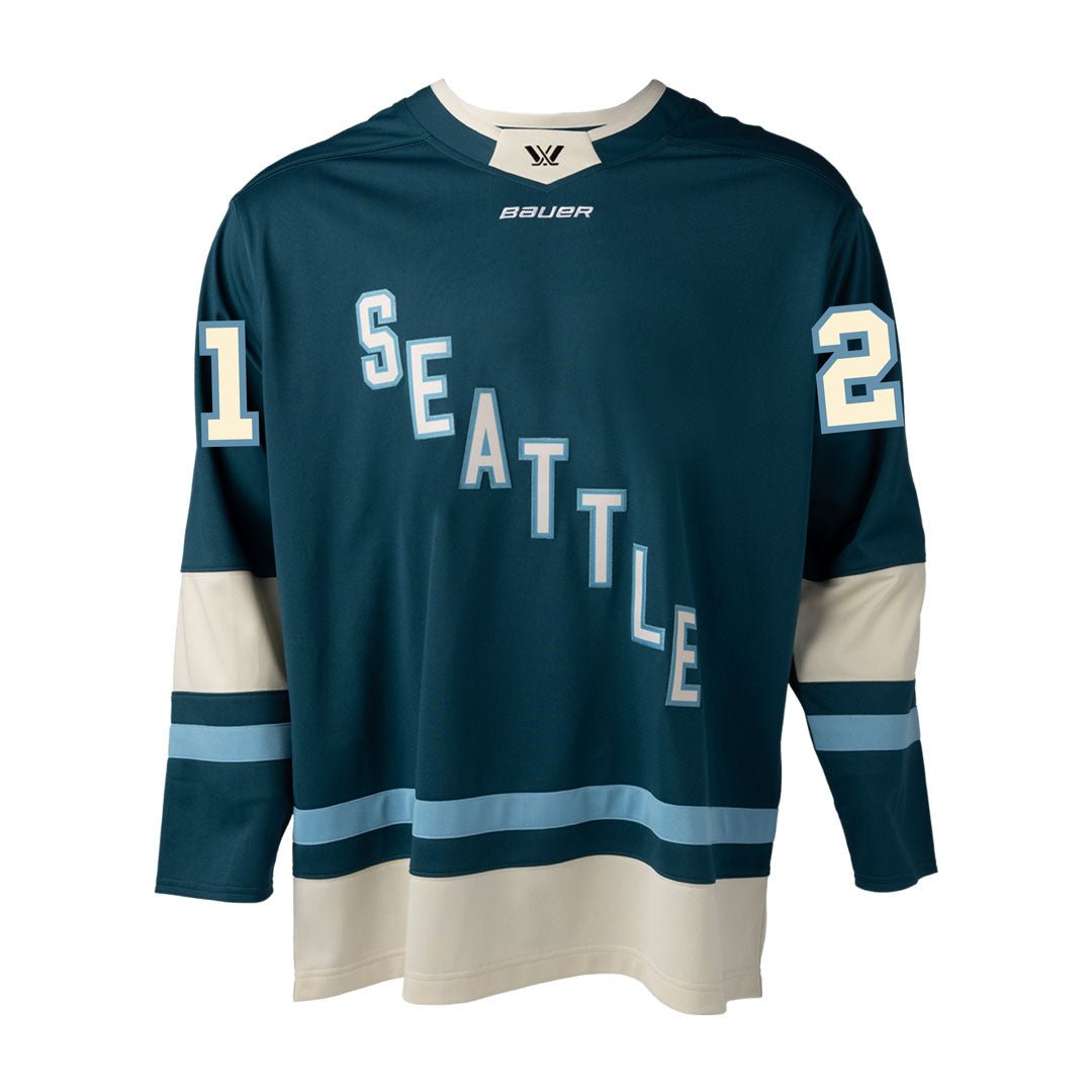 Hilary Knight 21 PWHL Seattle jersey front - teal color