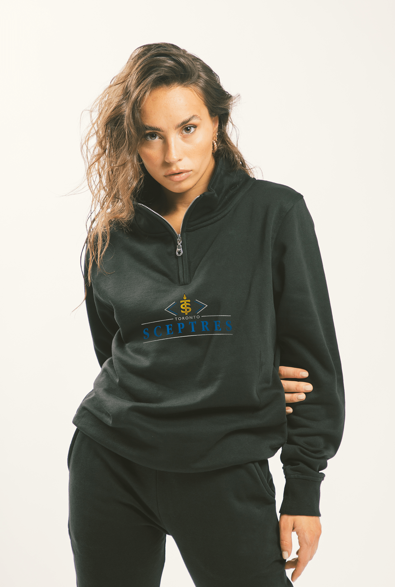 Toronto Sceptres Unisex Peace Collective Fleece Quarter Zip - Quarter Zip in Black