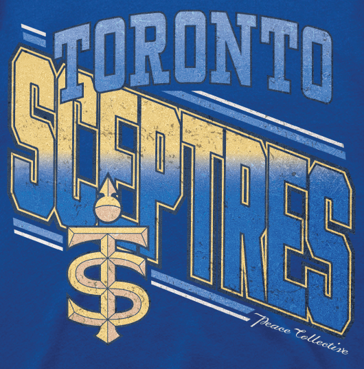 Toronto Sceptres Unisex Peace Collective Vintage Fleece Crew - Crewneck in Blue