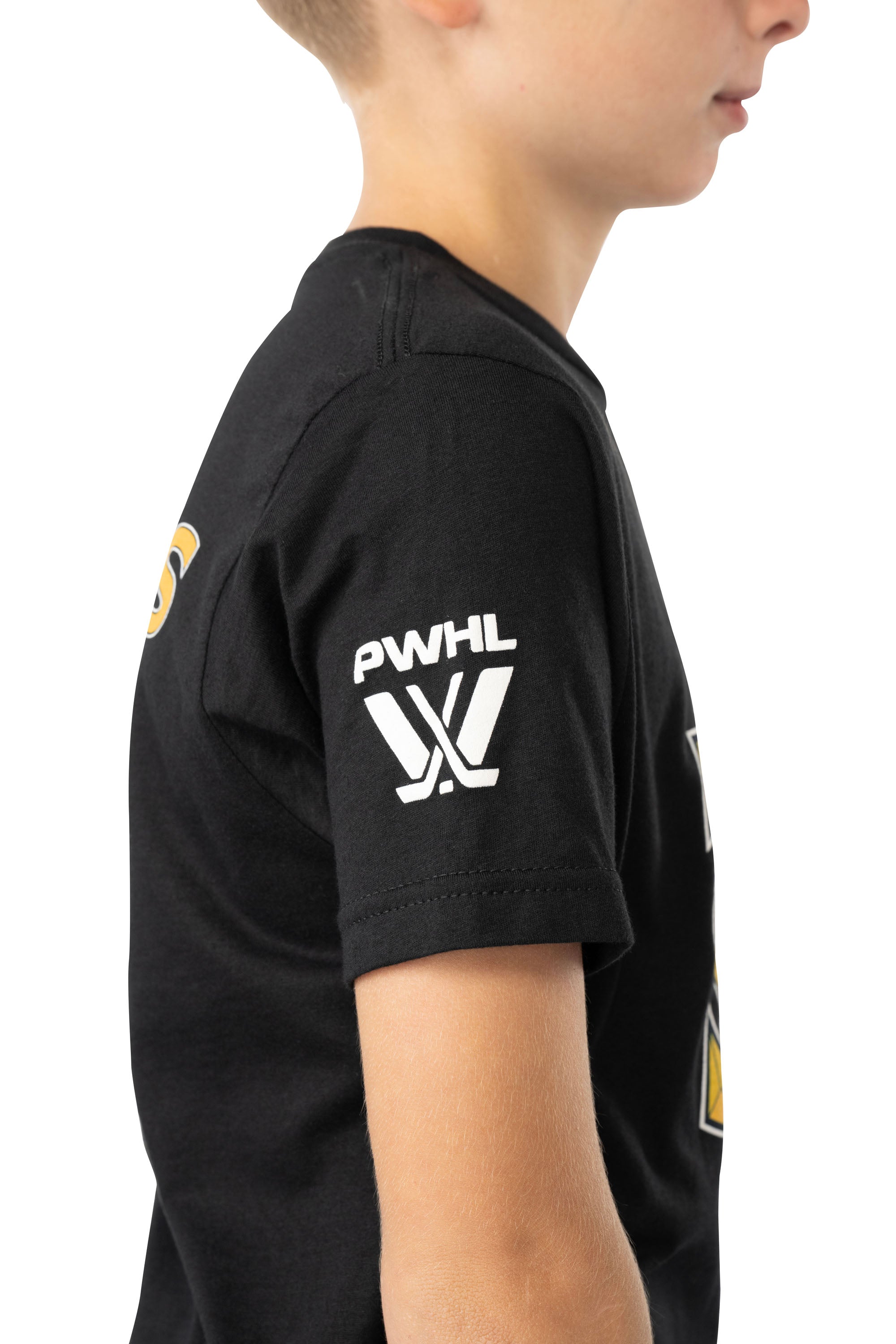 Toronto Sceptres Youth Bauer Front Logo Back Name T-Shirt - T-Shirt in Black