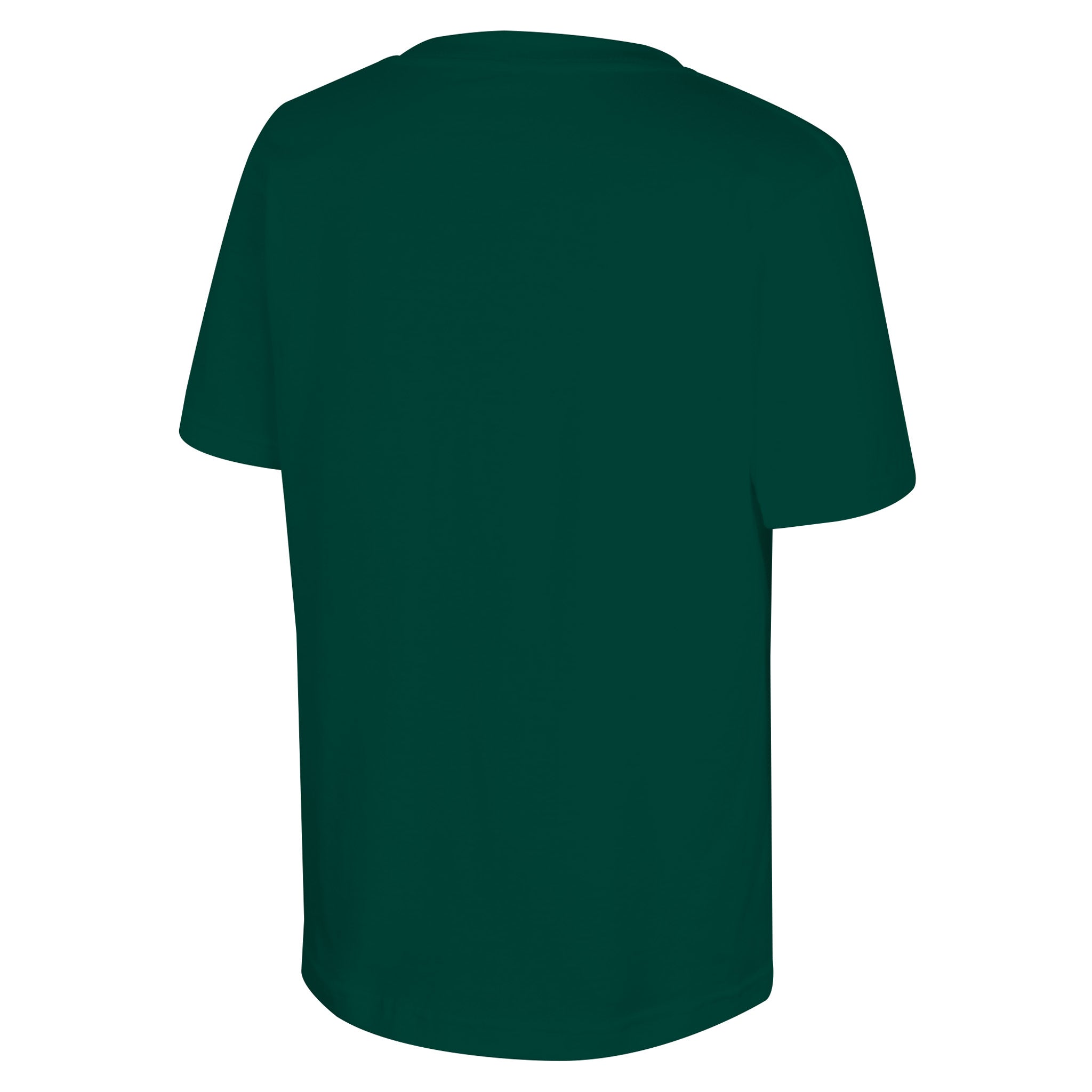Black t-shirt on a white background