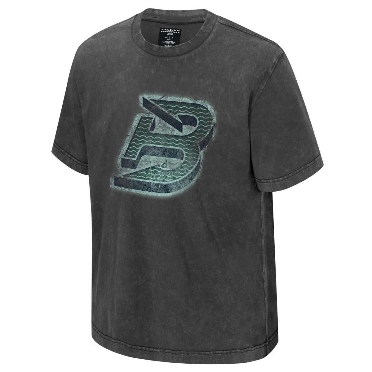 The front of a dark gray was short sleeve shirt with the Boston Fleet logo in the center.