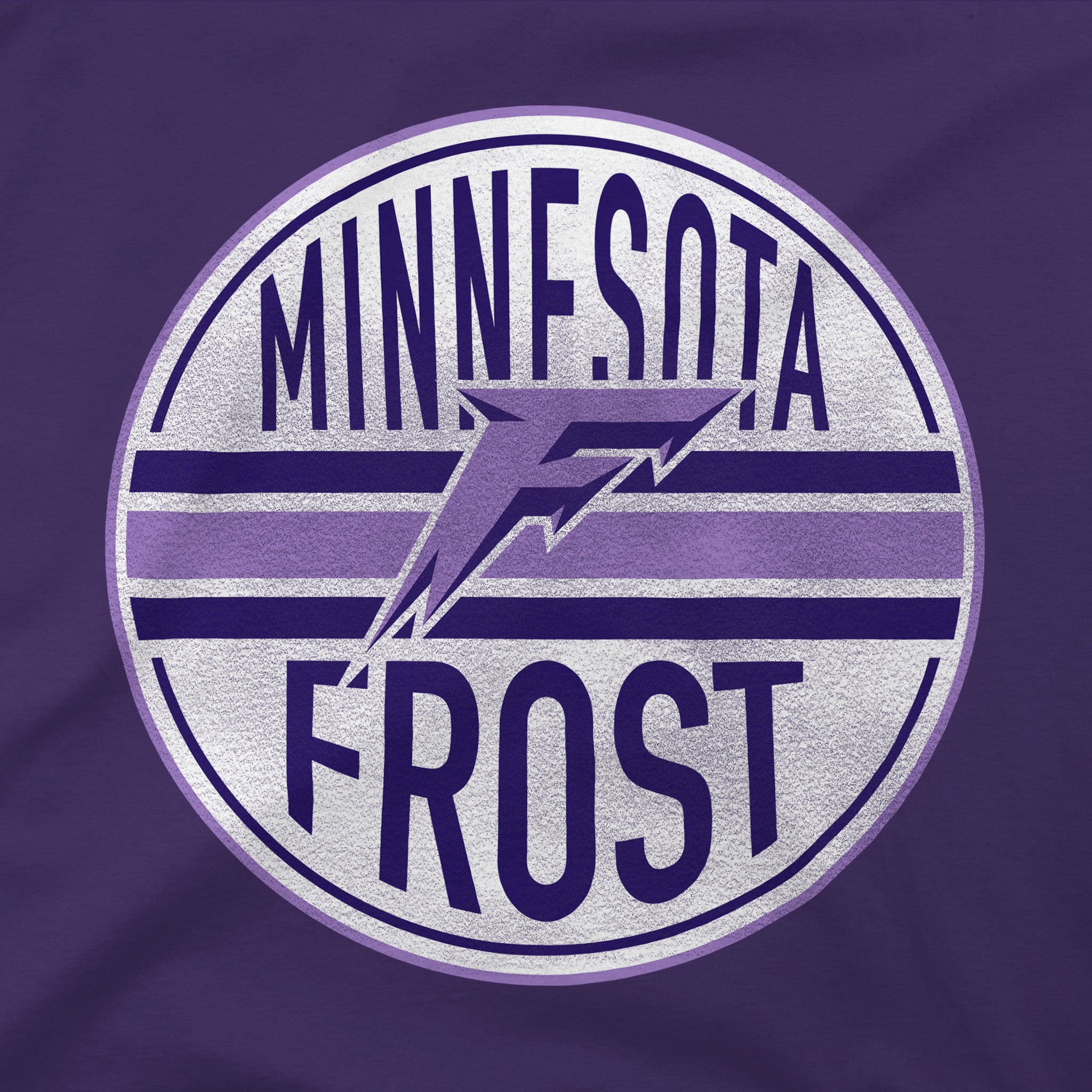 Minnesota Frost logo on a purple background