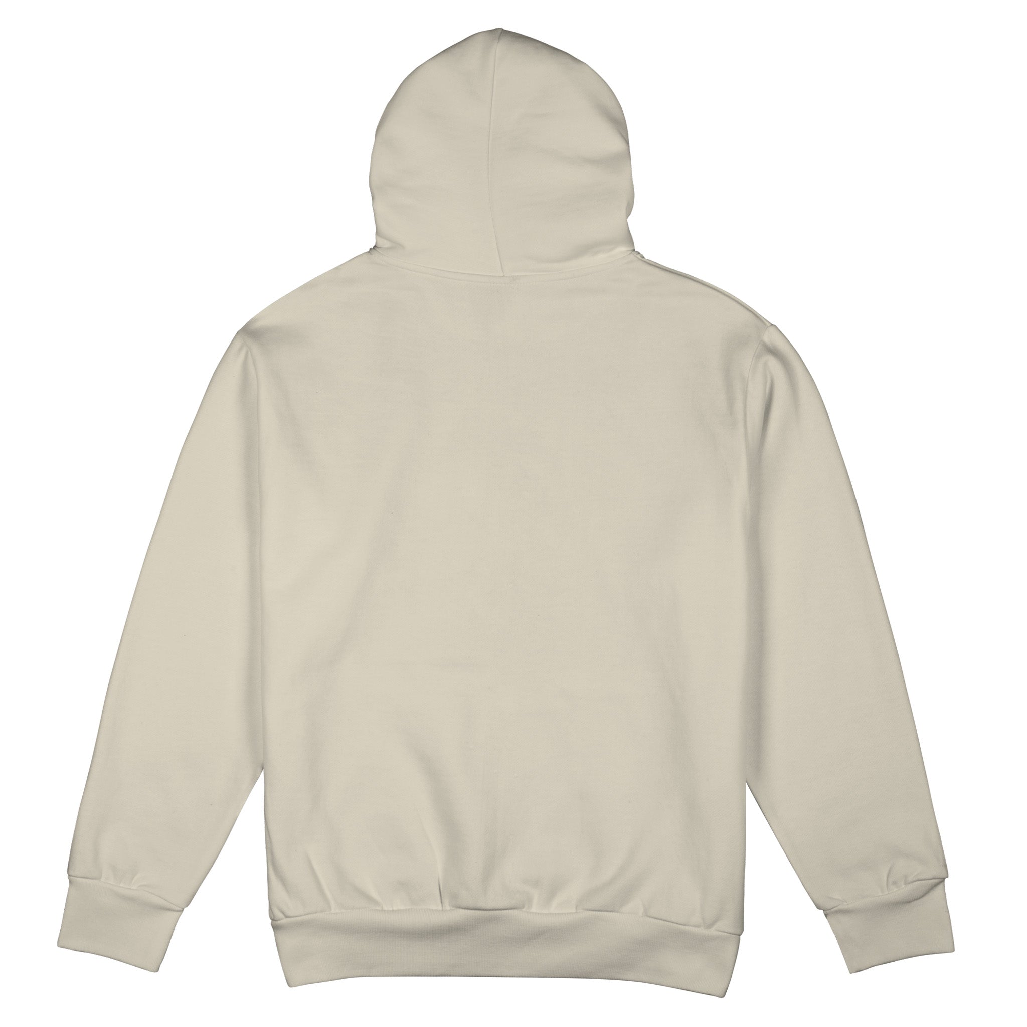 Beige hoodie on a white background