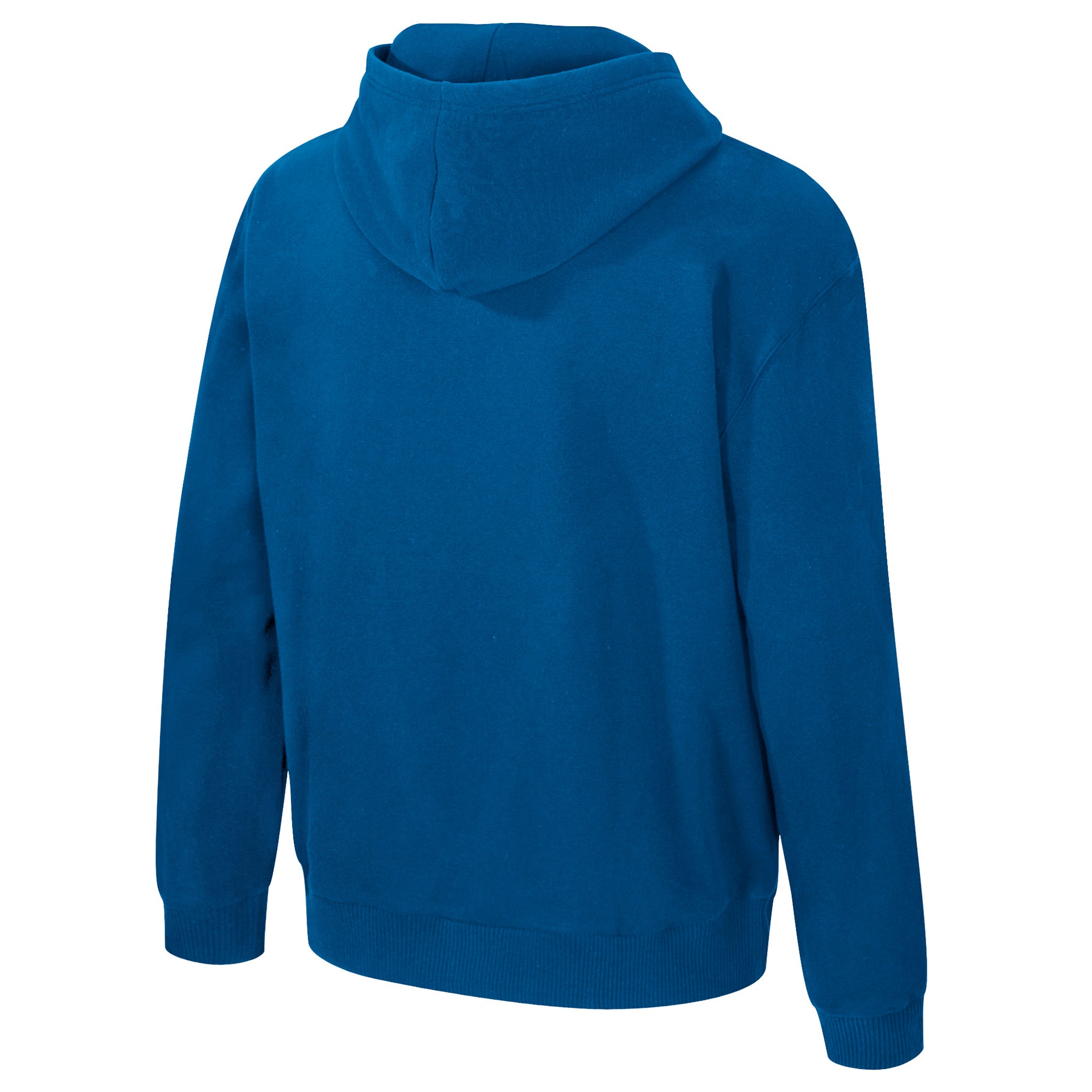 Blue hoodie on a white background