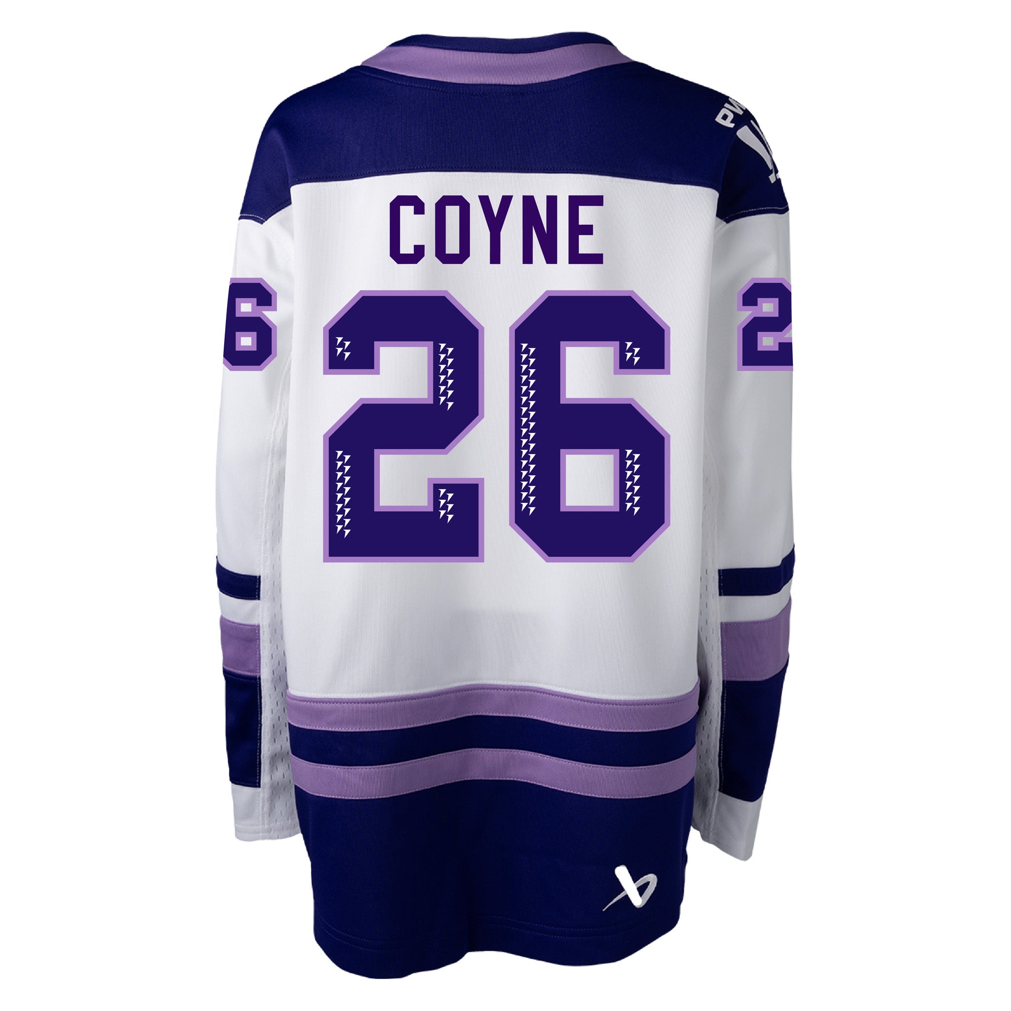 Adult Minnesota Frost Kendall Coyne Bauer Replica Away Jersey in white back