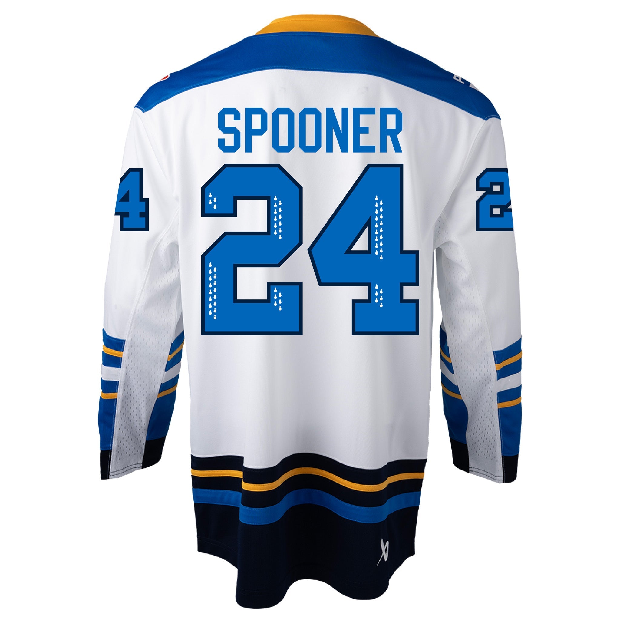 Adult Natalie Spooner Toronto Sceptres Bauer Away Jersey in white back
