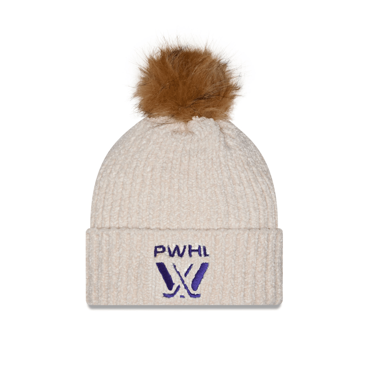 Adult PWHL New Era Logo Knit Pom Beanie - Beanie in