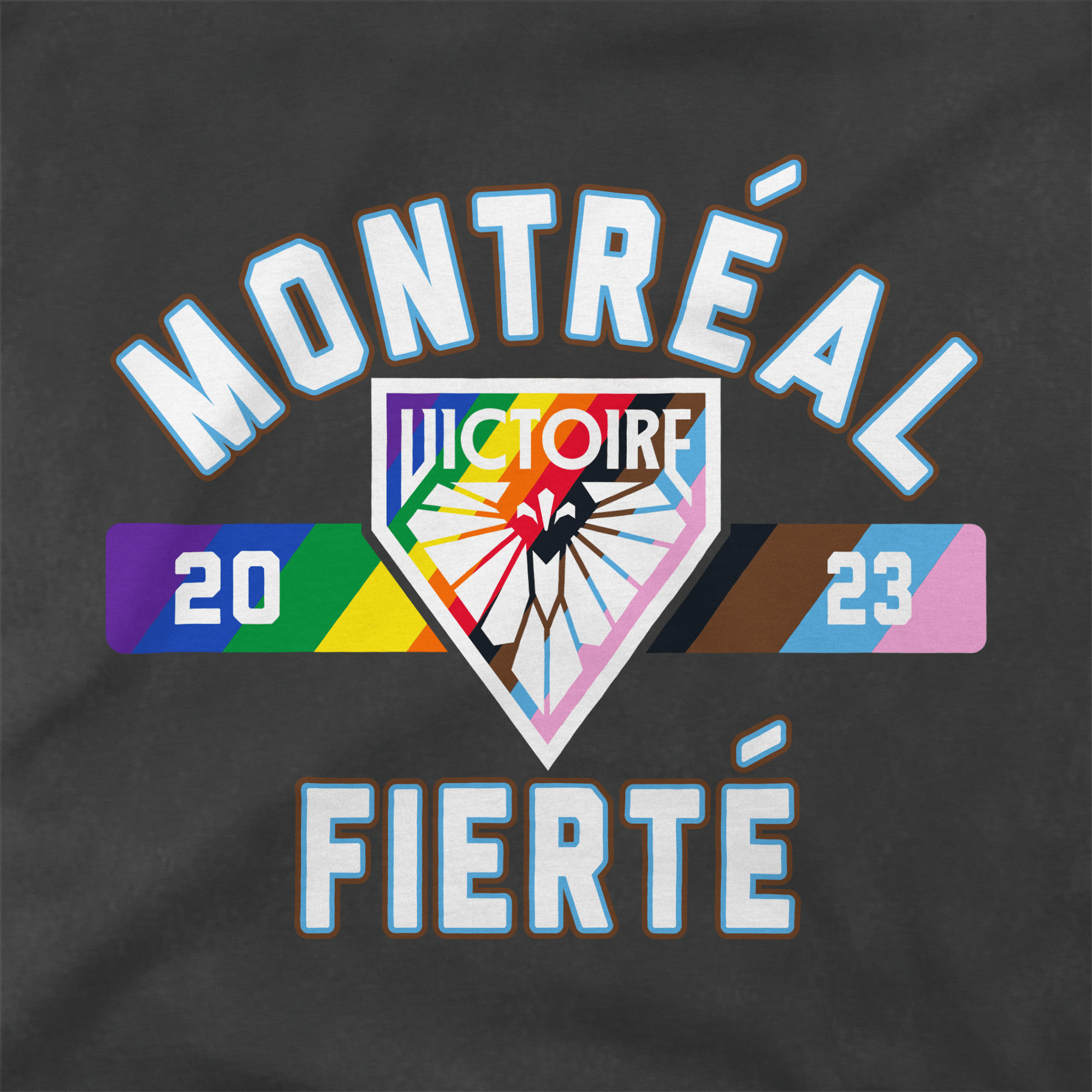 Pre - Order Montreal Victoire Adult Stadium Essentials Issue Pride Vintage T-Shirt - T-Shirt in Vintage Black