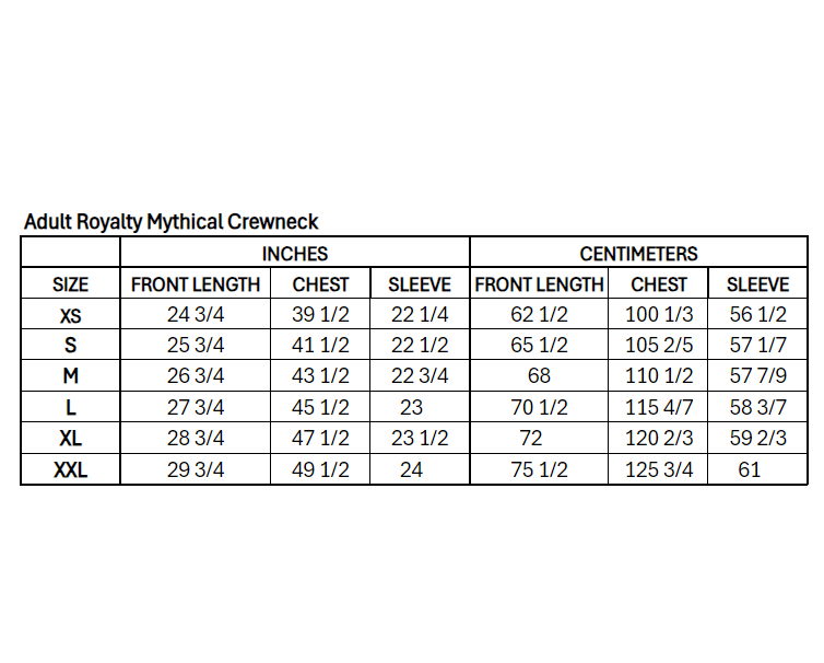 New York Sirens Adult Royalty Mythical Crewneck - Crewneck in Teal