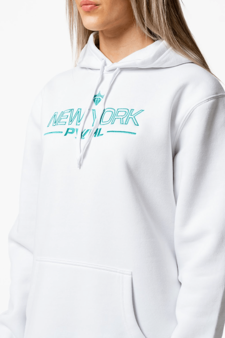 New York Heavy Weight Boxed Jewelry Hoodie - Hoodie in White