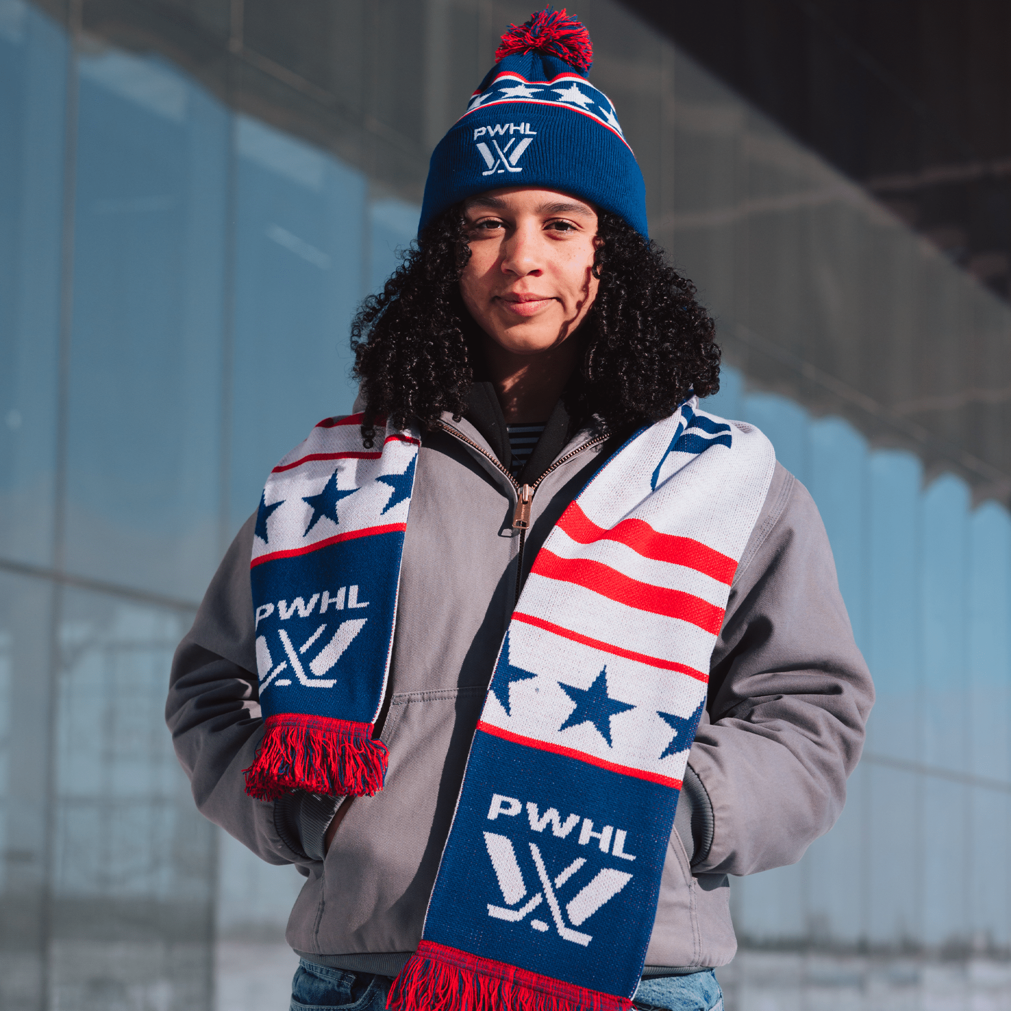 Team PWHL 2026 USA Knit Pom Beanie - Hat in