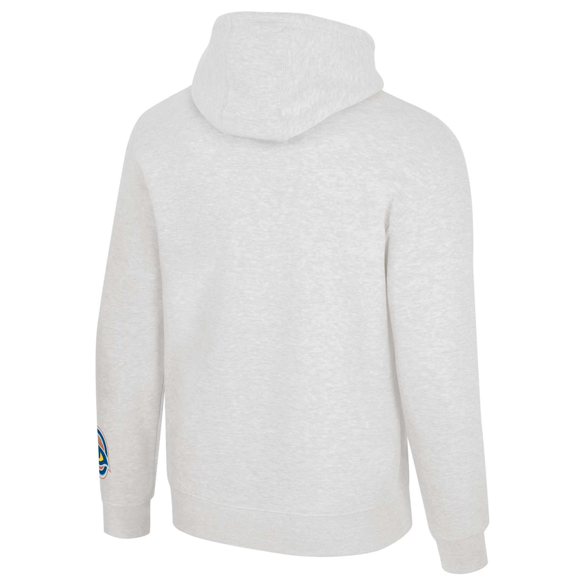 White hoodie with the Vancouver Goldeneyes logo on the sleeve against a white background