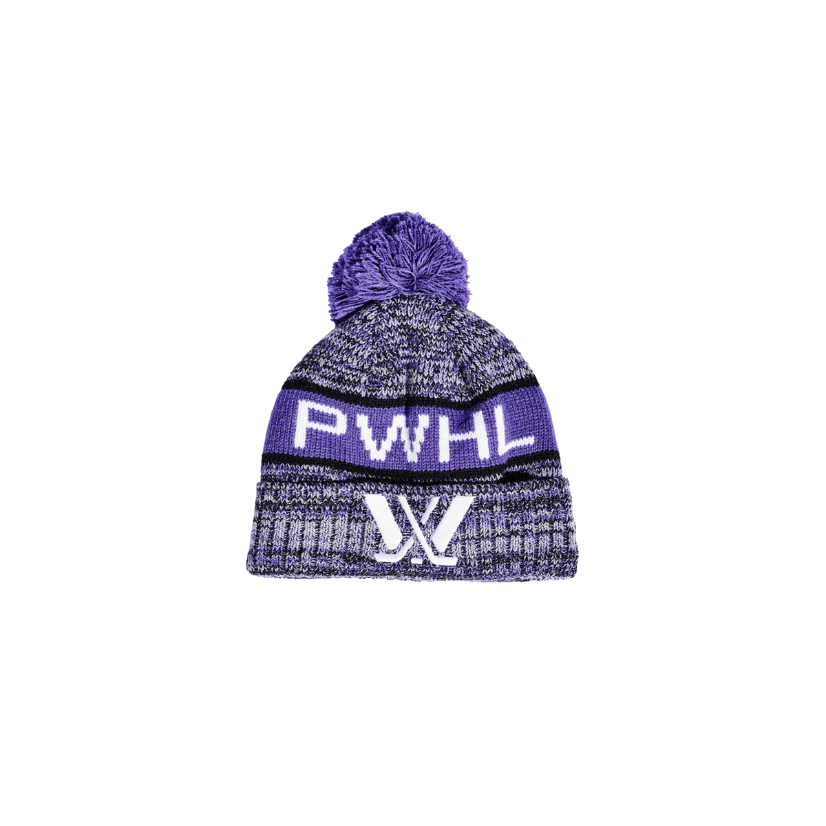 Youth PWHL New Era Knit Tri Color Pom Beanie - Beanie in