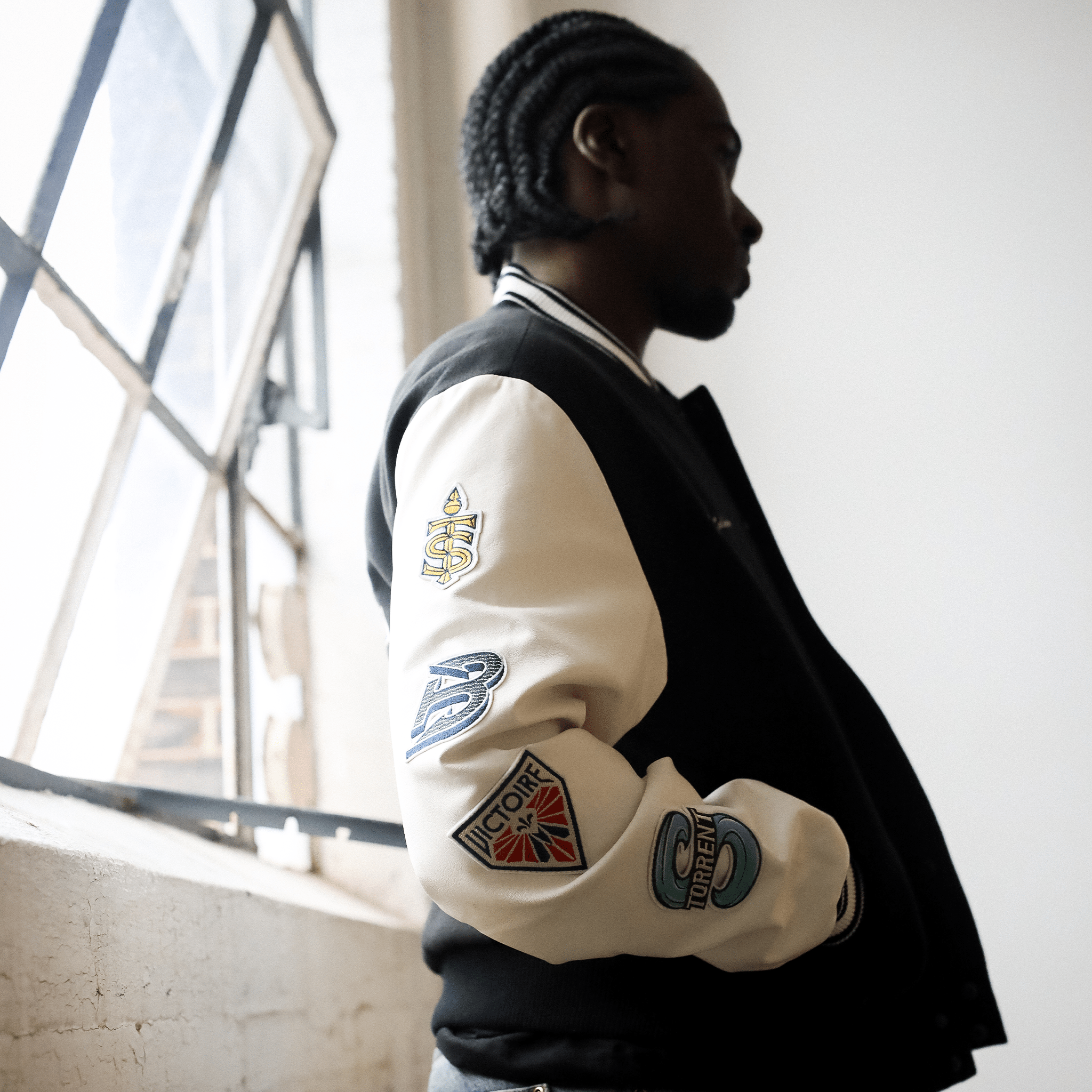 Adult PWHL Peace Collective Ice Time Earned Letterman Jacket - Jacket in Black