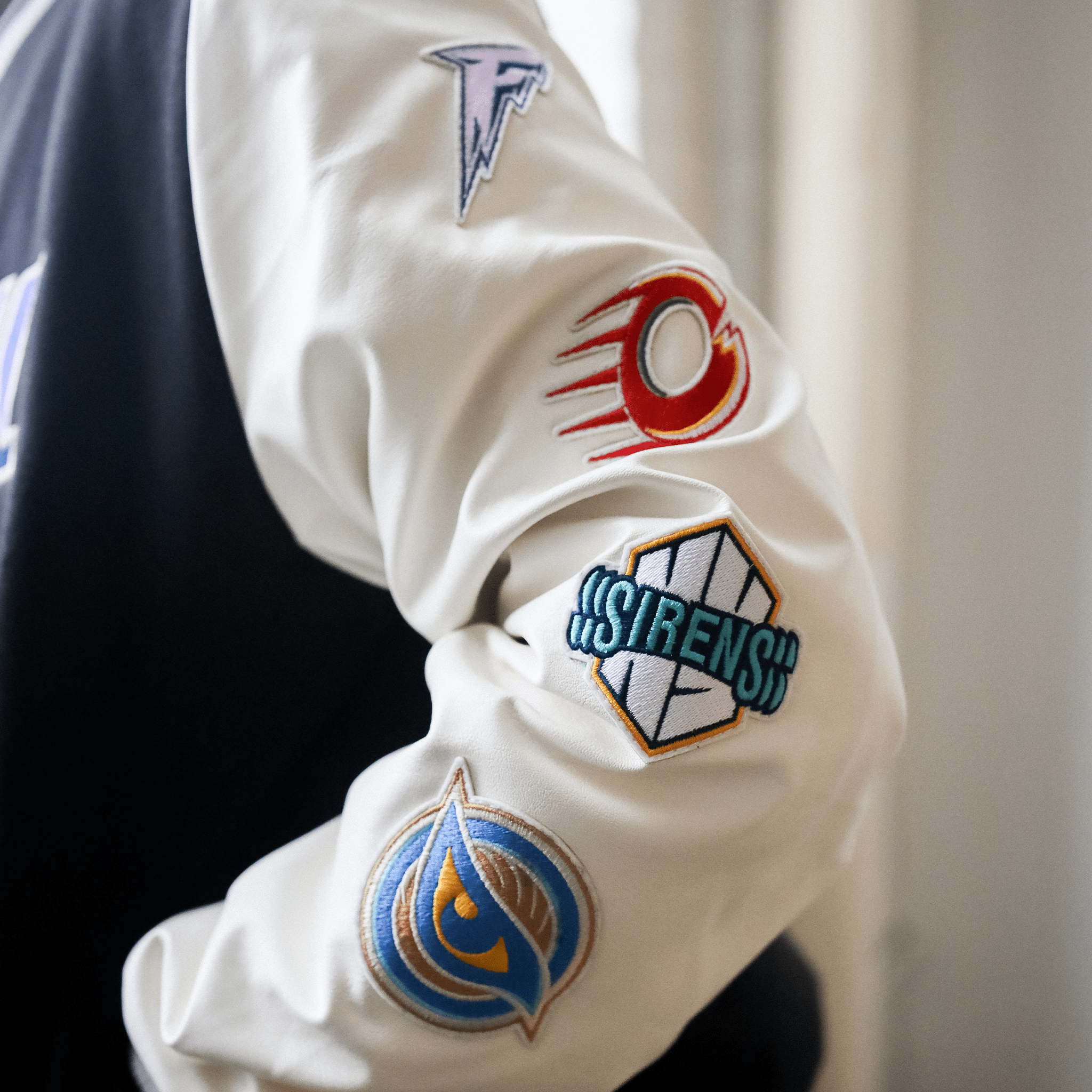 Adult PWHL Peace Collective Ice Time Earned Letterman Jacket - Jacket in Black