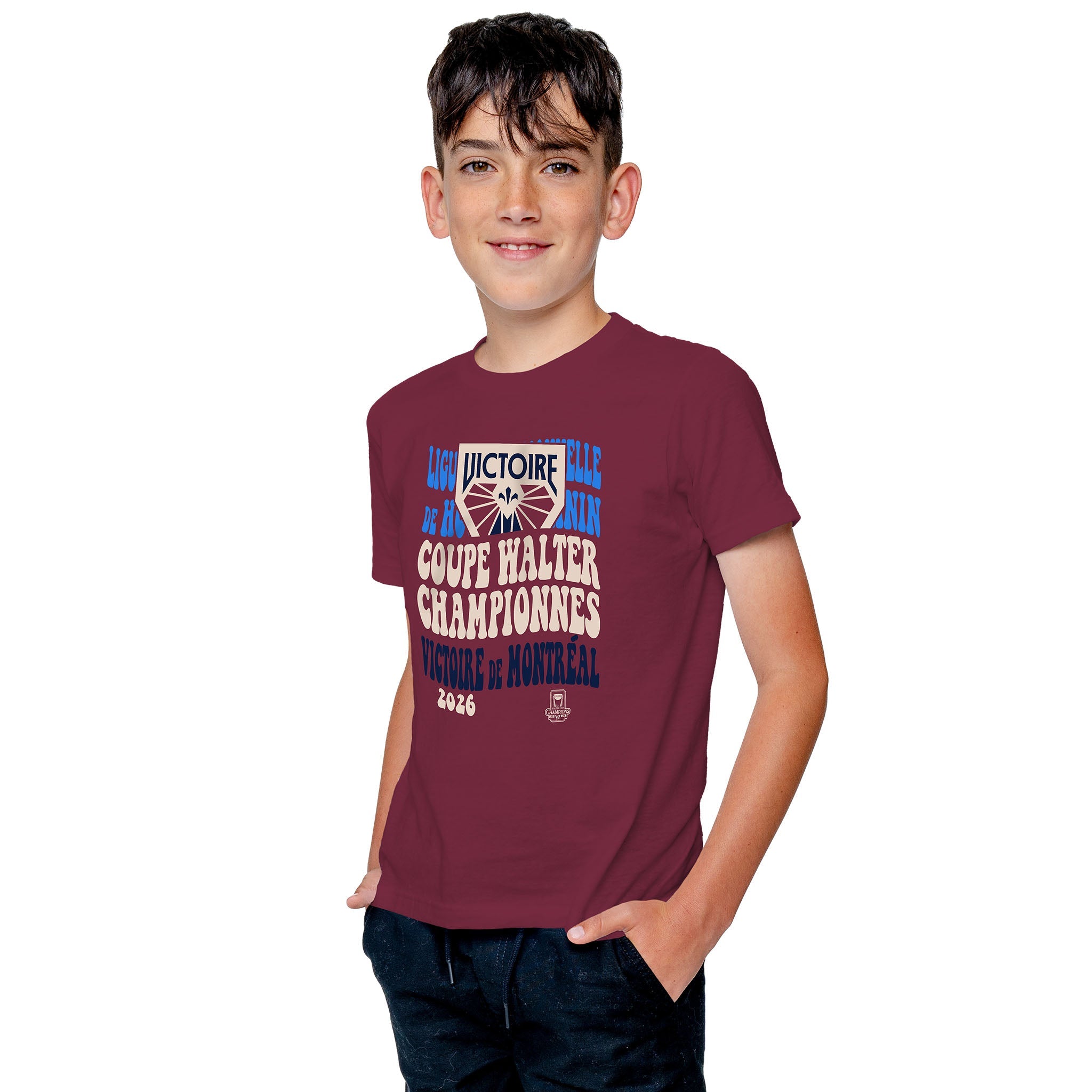 Youth Montreal Victoire Stadium Essentials Champions Chances 2026 T-Shirt - T-Shirt in S