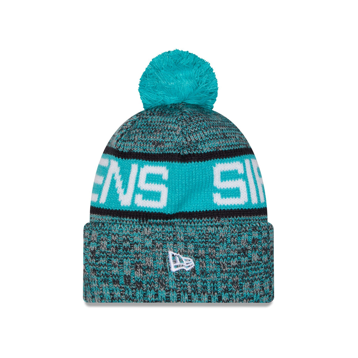 Adult New York Sirens New Era Knit Tri Color Pom Beanie side