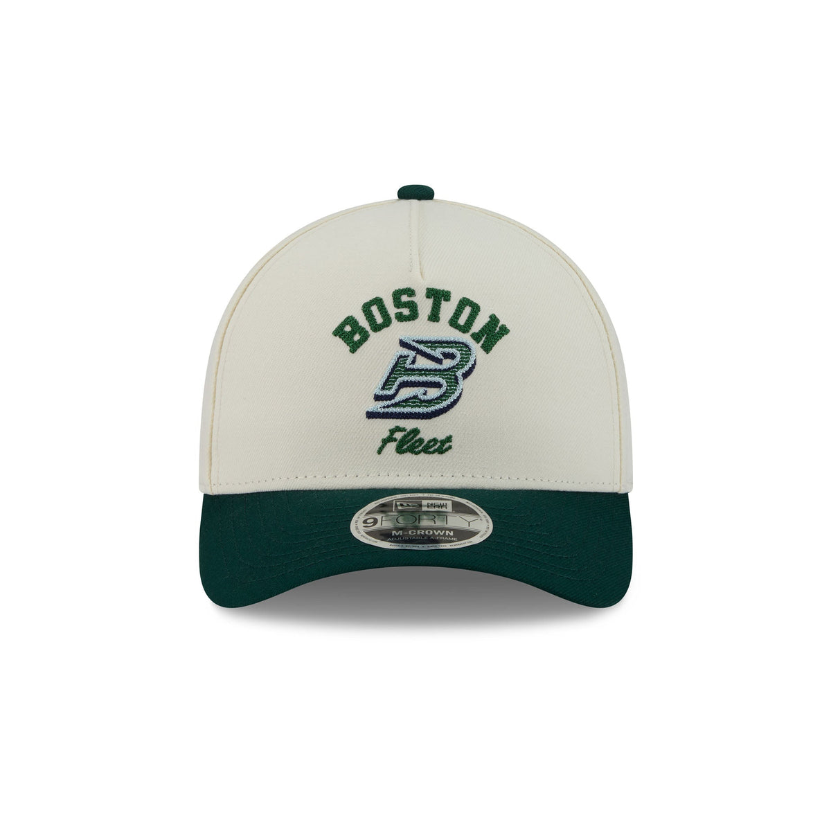 Cap with 'Boston Fleet' text on a white background