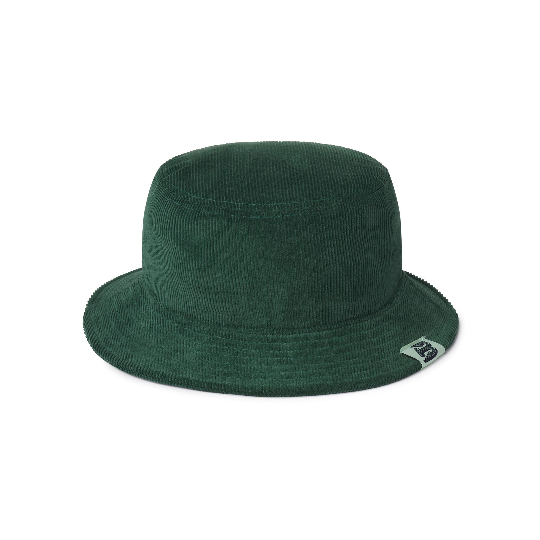 Green bucket hat on a white background