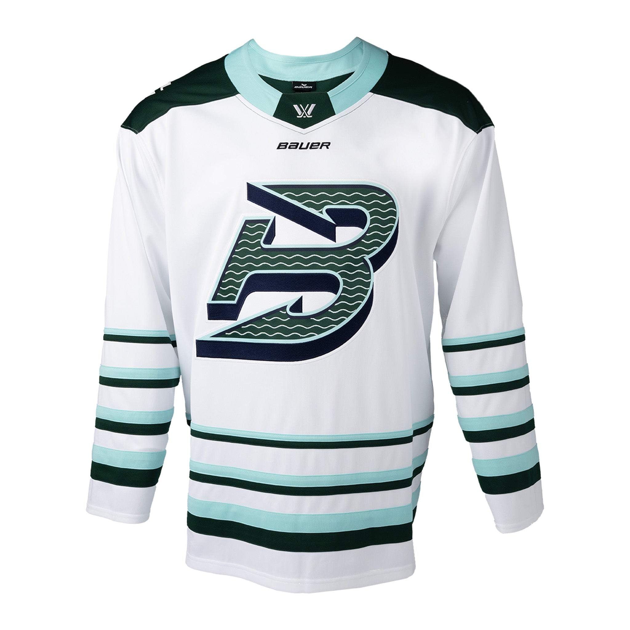 Adult Boston Fleet Bauer Replica Away Jersey in white front