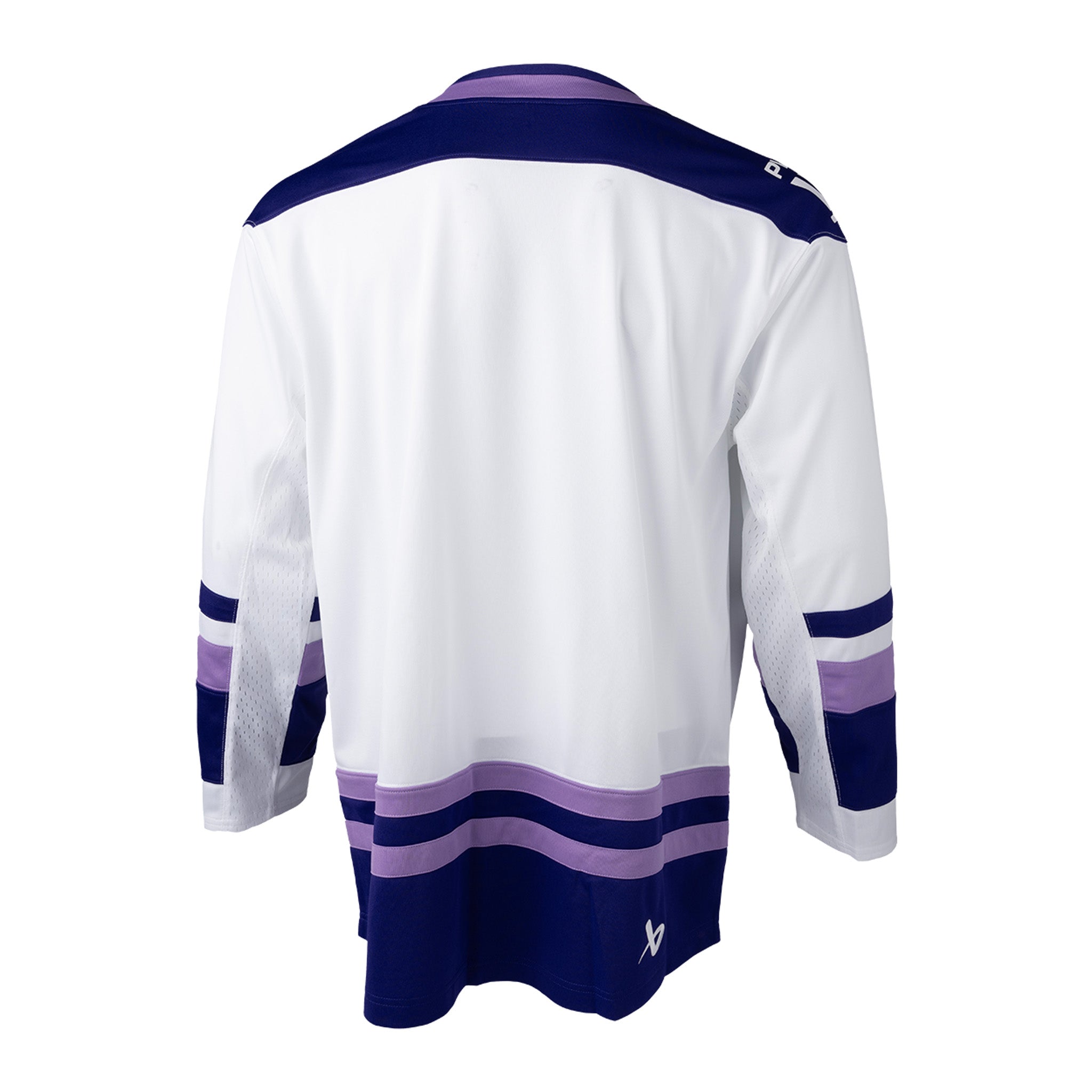 Adult Minnesota Frost Bauer Replica Away Jersey in white back