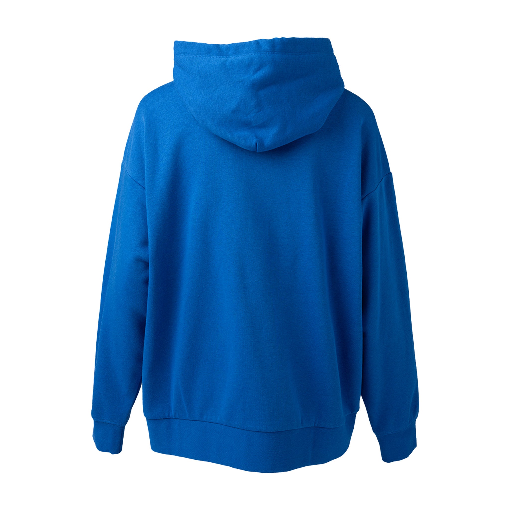 Blue hoodie on a white background