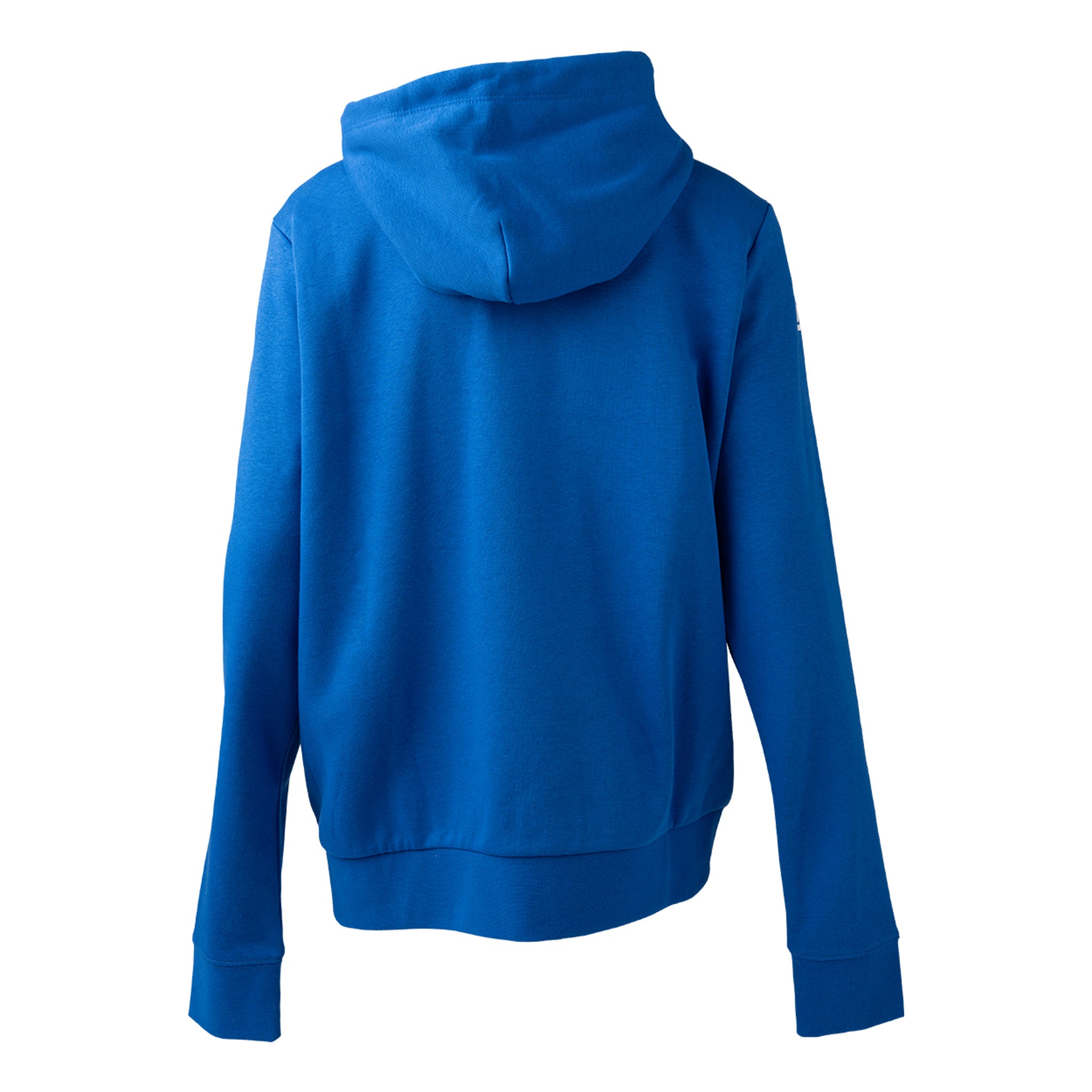 Blue hoodie on a white background