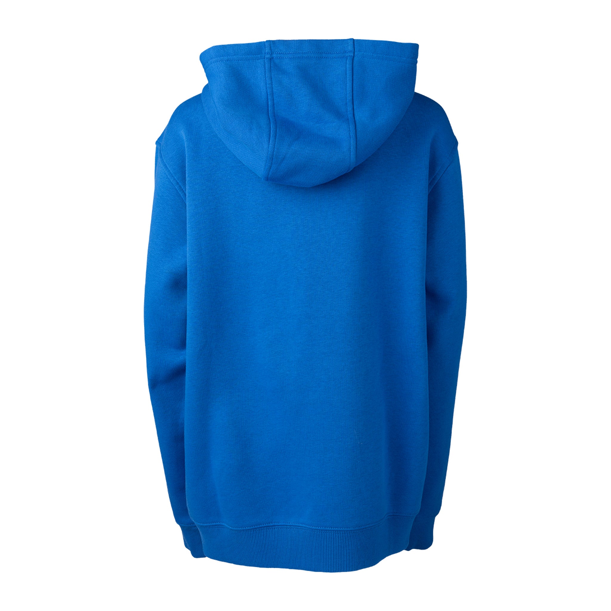 Blue hoodie on a white background