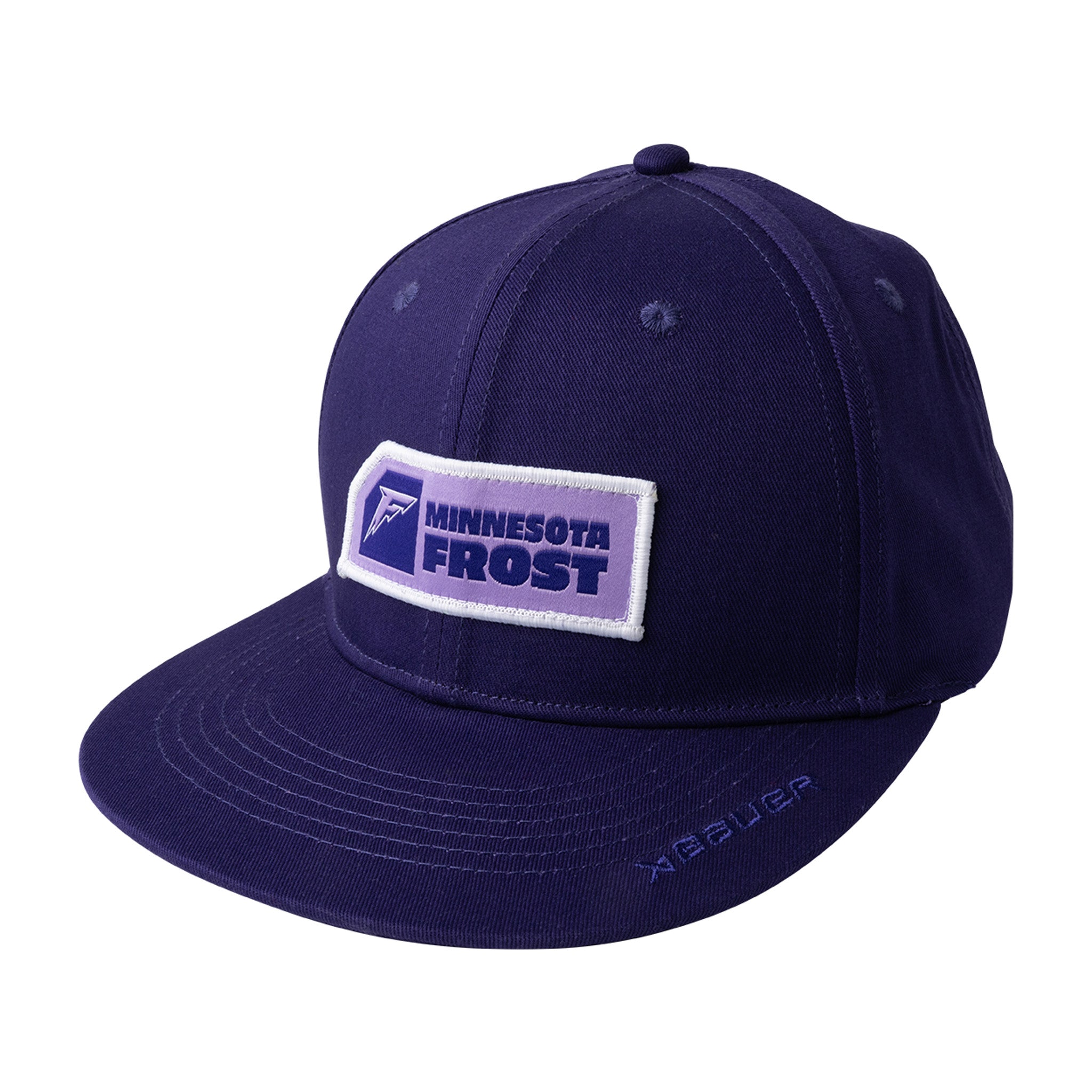 Navy blue cap with a Minnesota Frost logo on a white background