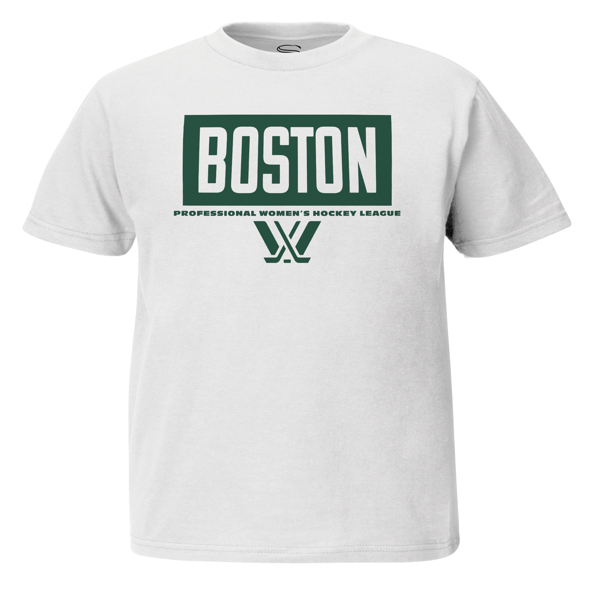 Boston Block Youth T-Shirt - T-Shirt in White