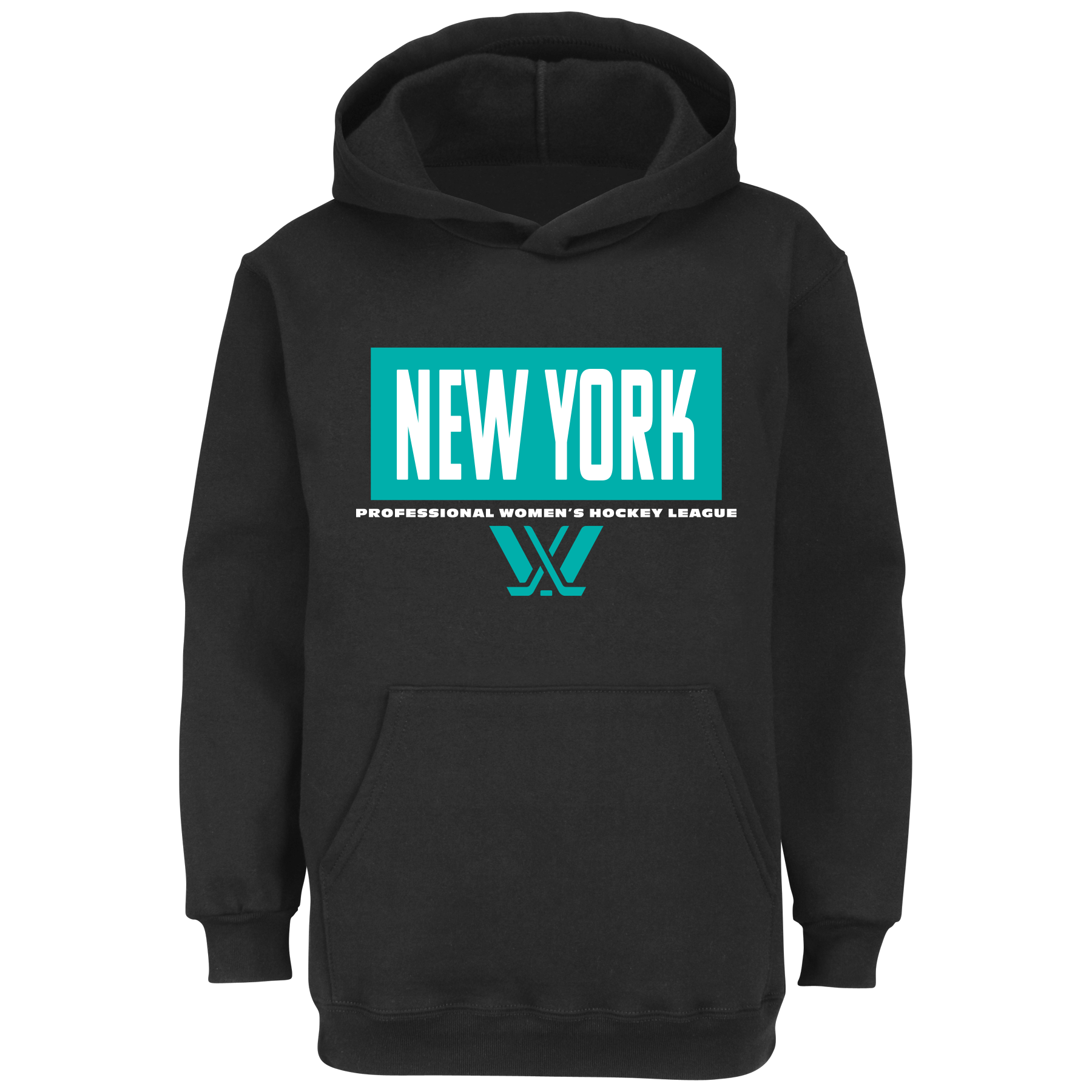 New York Block Youth Hoodie - Hoodie in Black